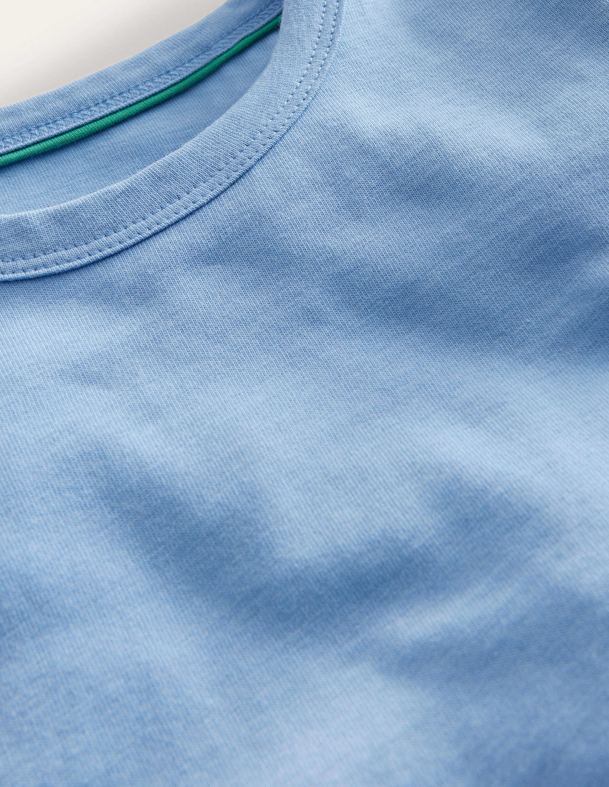 T-Shirt mit Seitenraffungen-Himmelblau - Image 3
