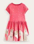 Robe en jersey à appliqué licornes-Licornes