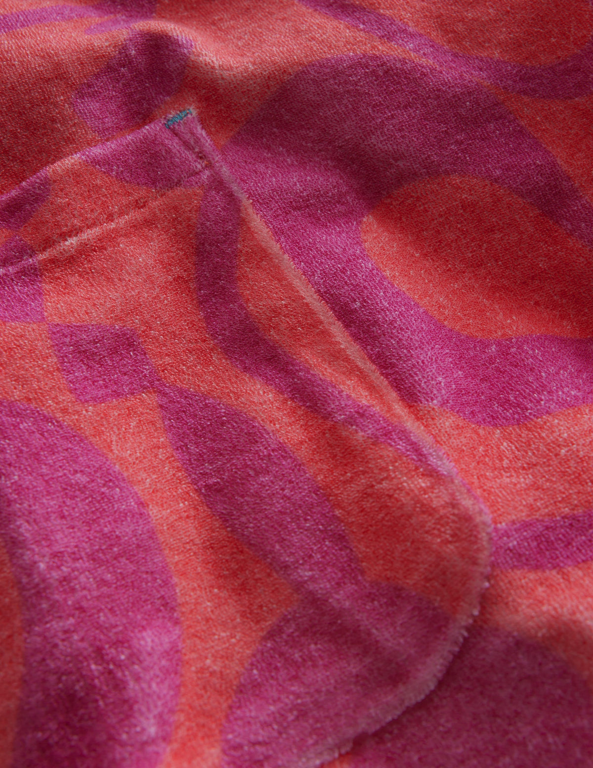 Gemusterte Frottee- Cargohose-Pfirsichbowle - Image 3