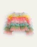 Veste en tulle-Arc-en-ciel multi