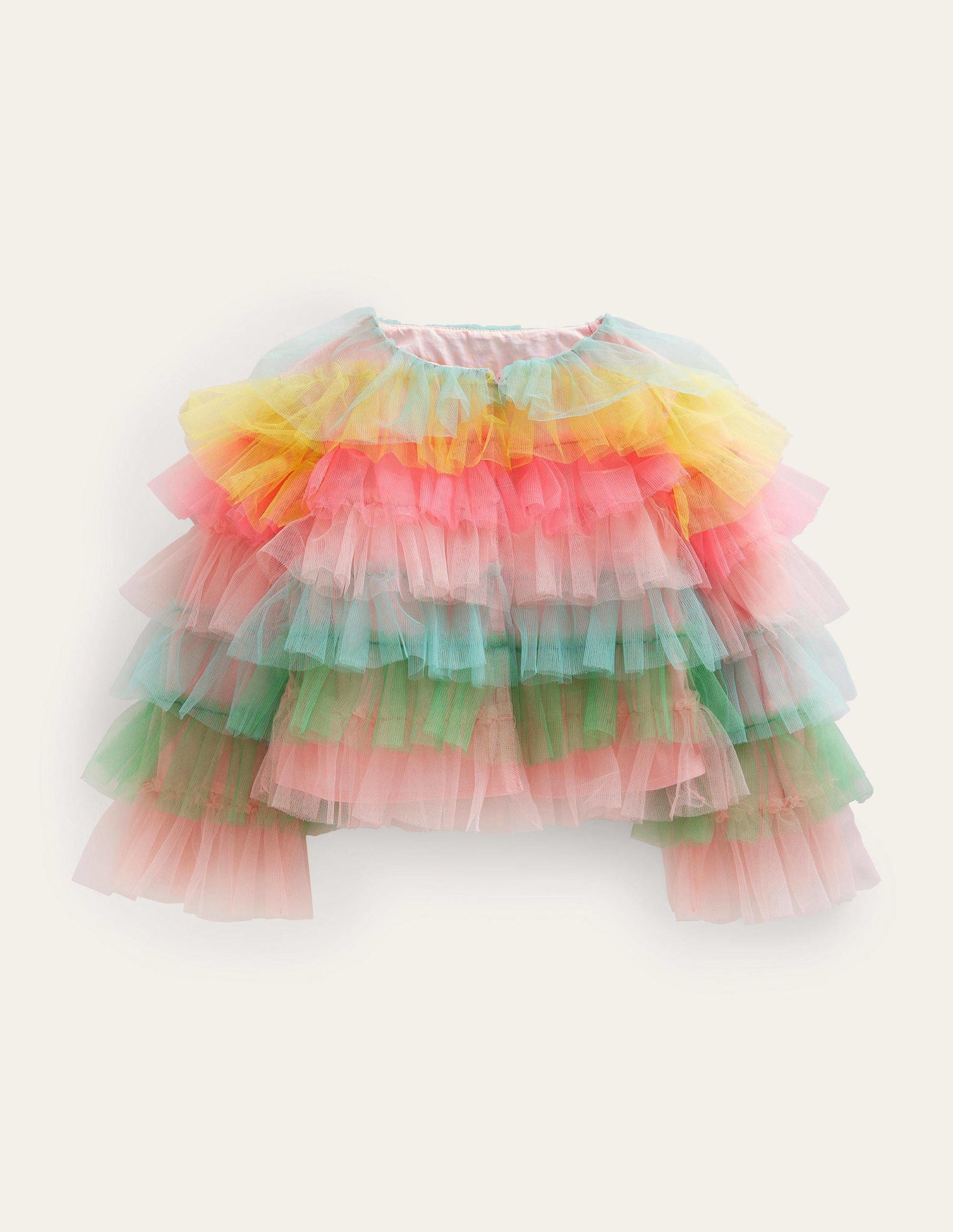 Veste en tulle-Arc-en-ciel multi-1