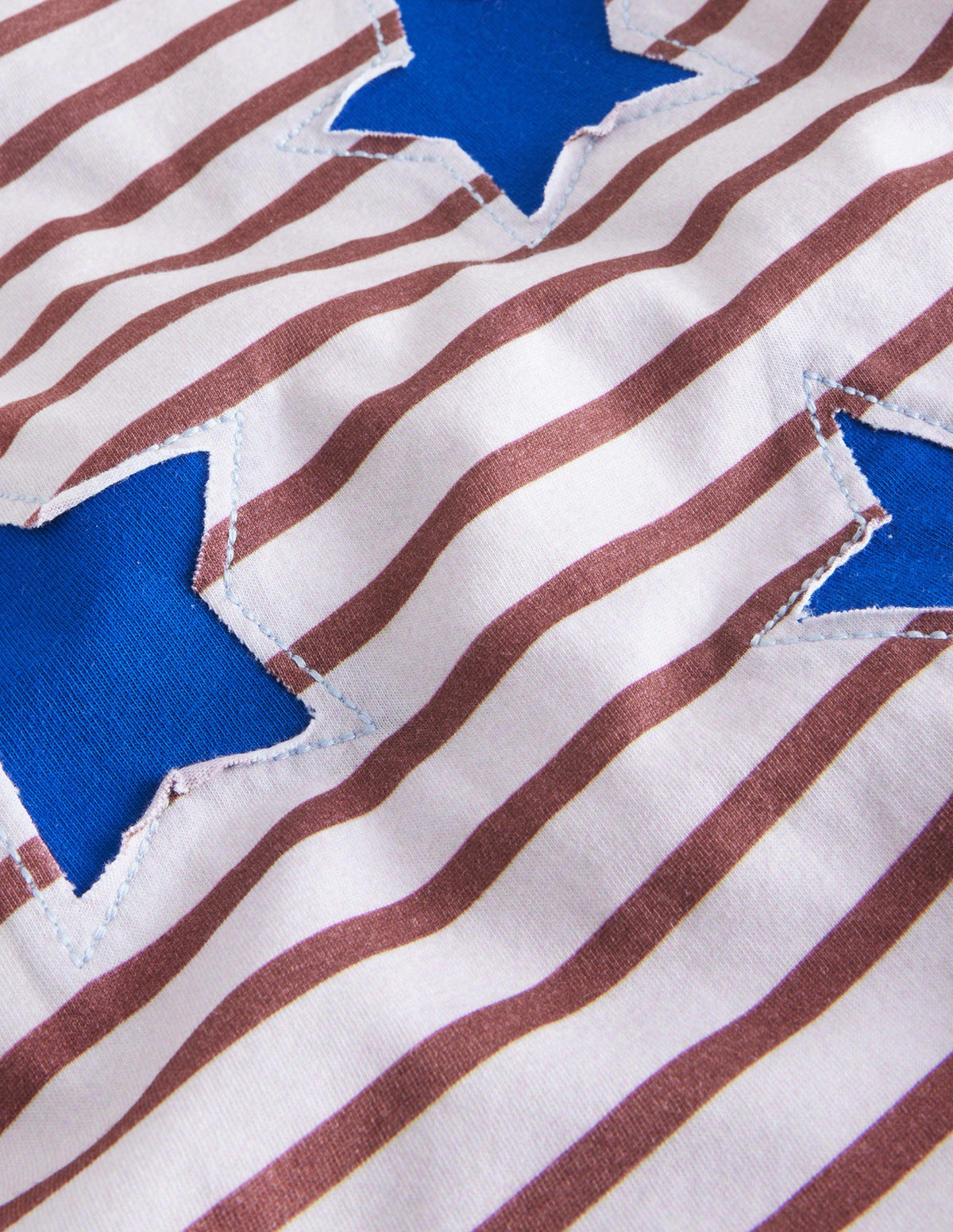 Wendbares T-Shirt mit Applikation-Rot/Naturweiß, Sterne-3