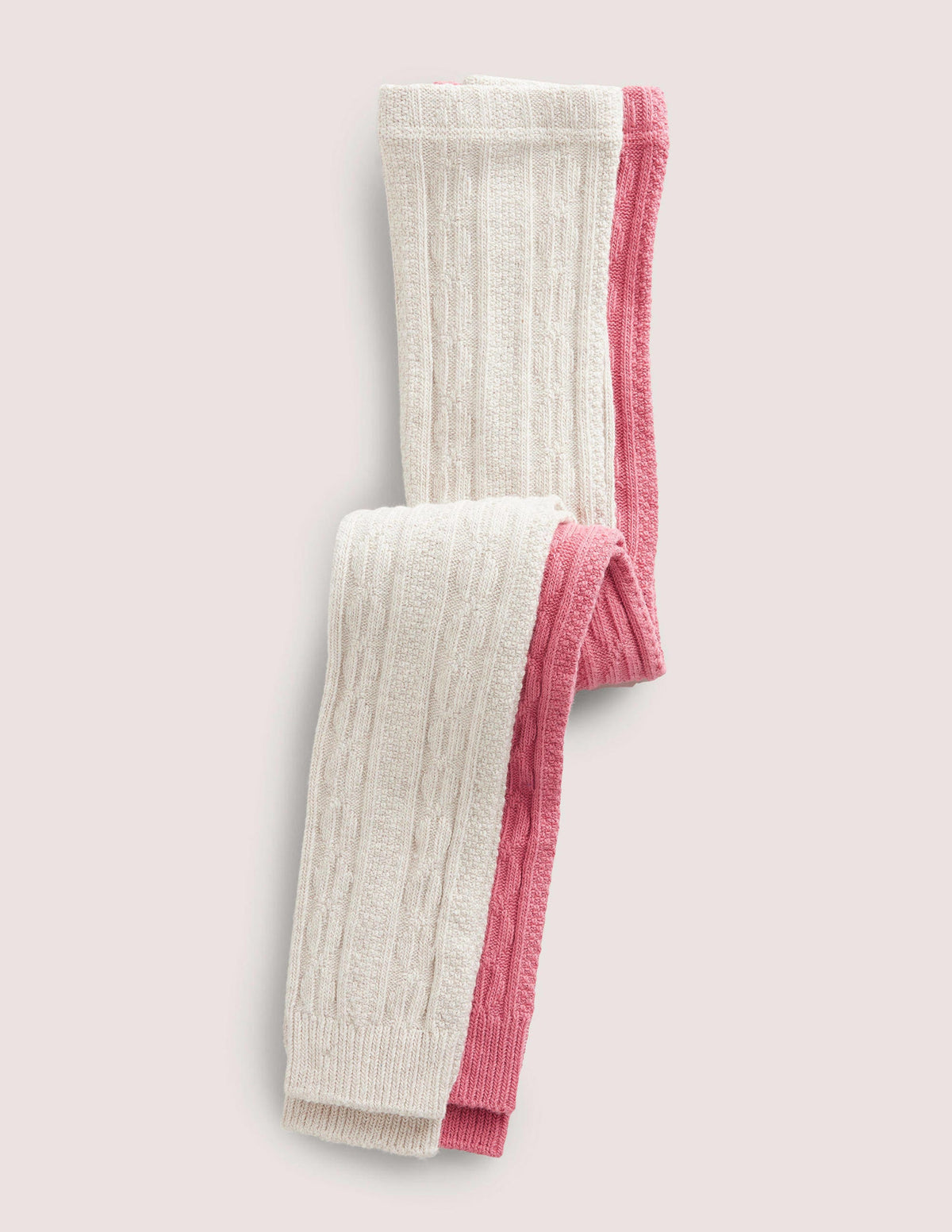 Fußlose Strumpfhosen mit Zopfmuster im 2er-Pack-Bunt - Image 1