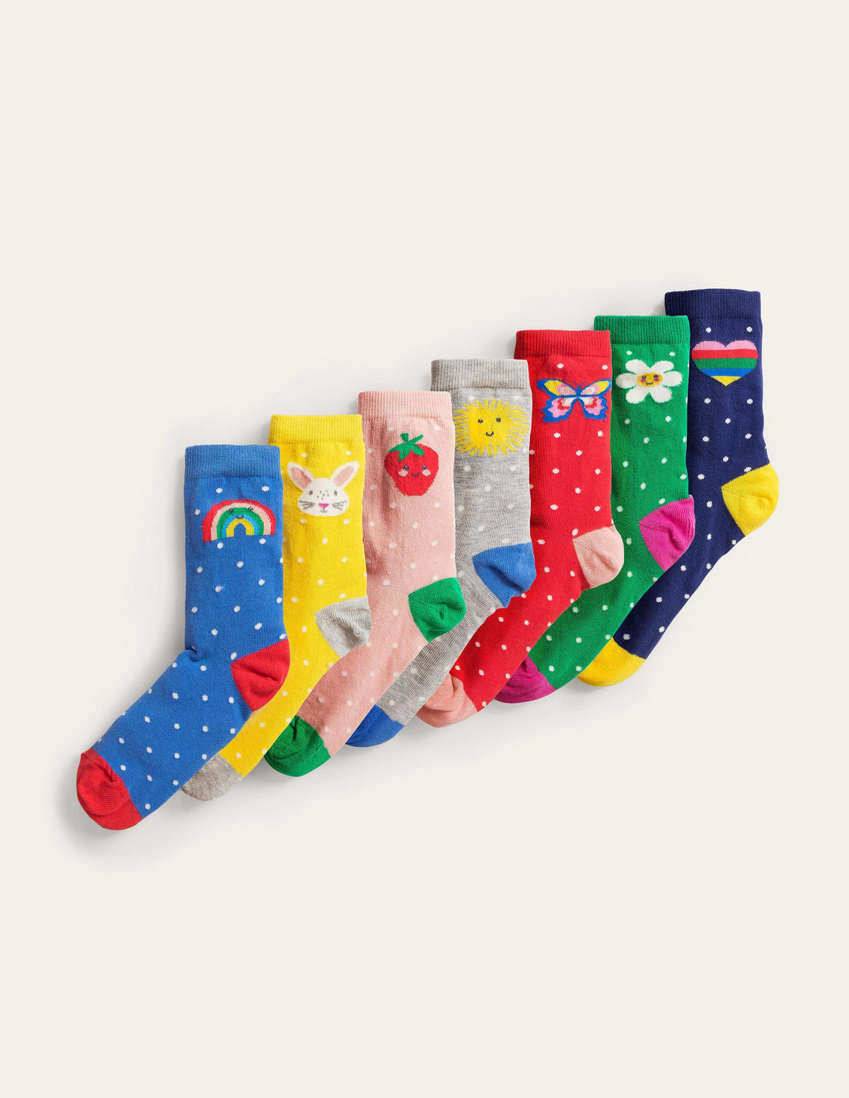 Socken im 7er-Pack-Einhorn - Image 1