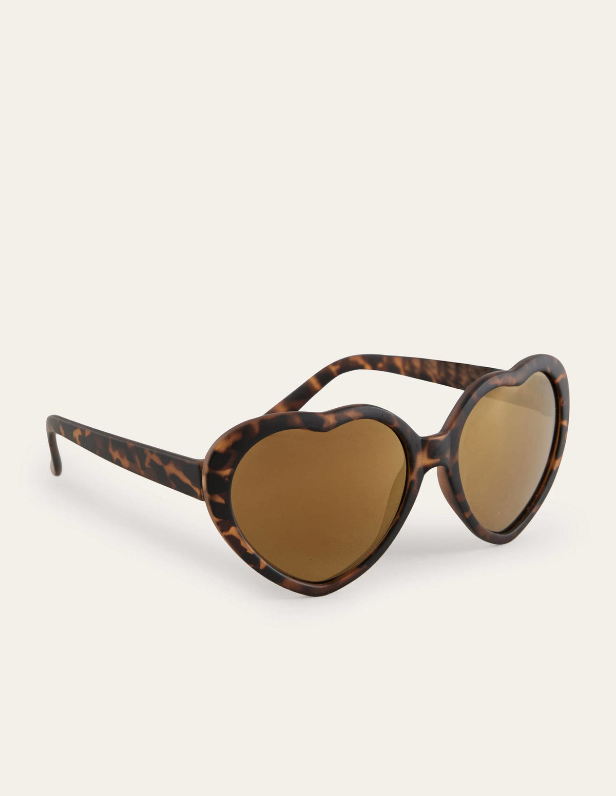 Sonnenbrille (Mädchen)-Braun/Schildpattmuster, Herzform - Image 1