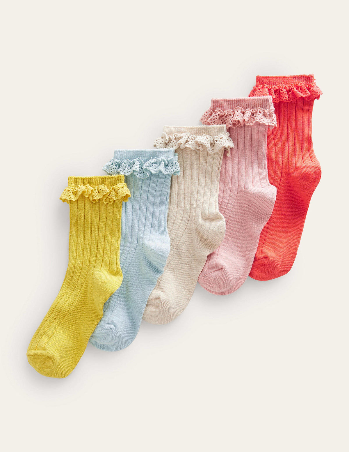 Rüschensocken im 5er-Pack-Arctic - Image 1