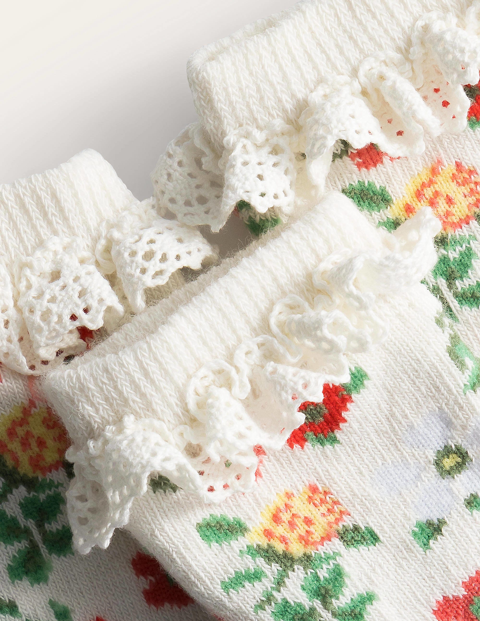 Frilly Socks 5 Pack-Multi Floral - Image 2