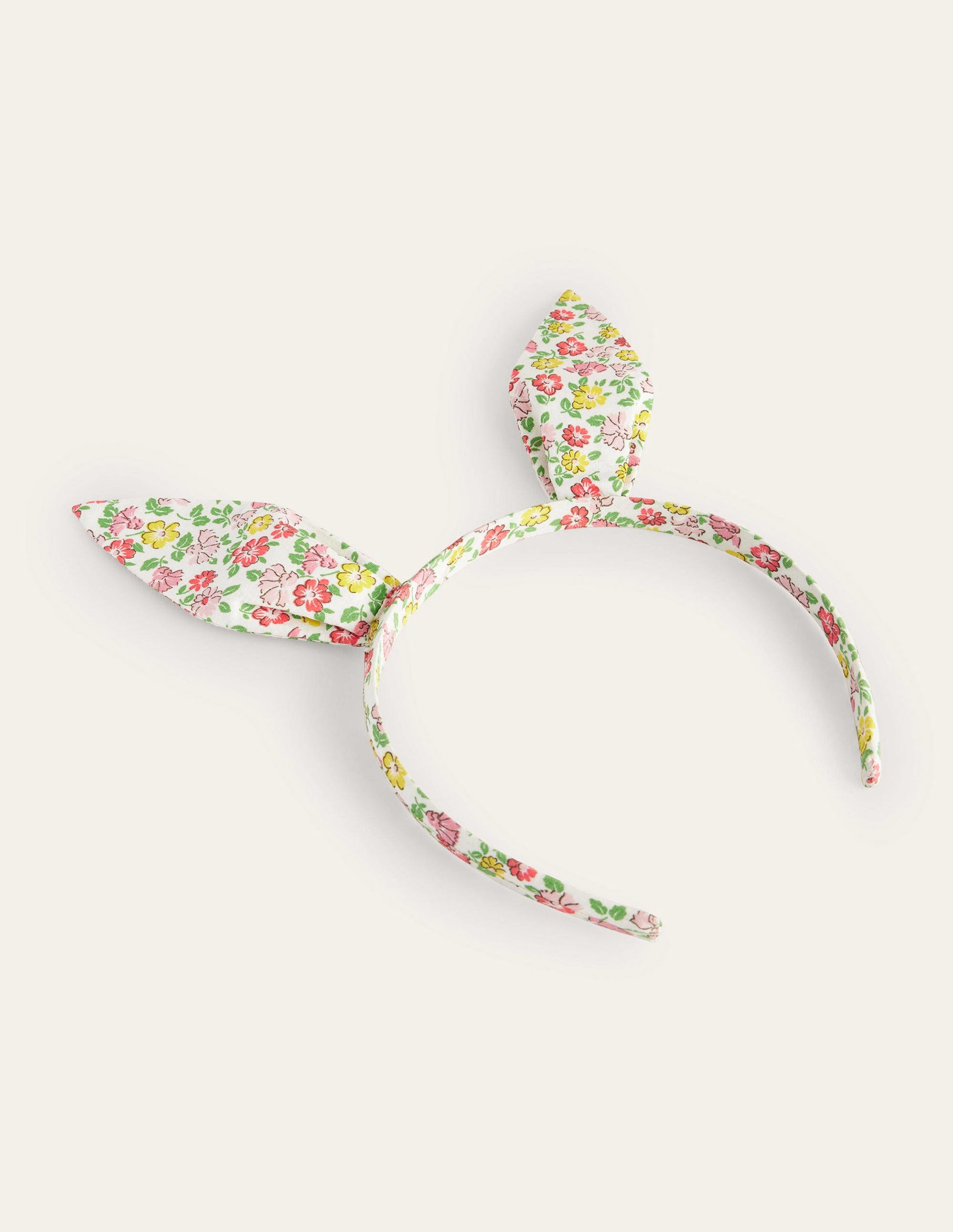Haarreif mit Hasenohren-Bunt Blumenmuster-1