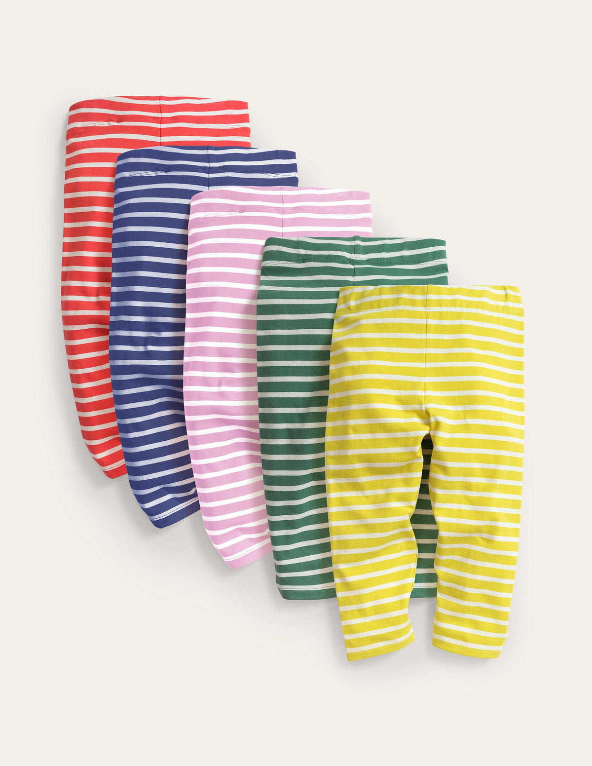 7/8-Leggings im 5er-Pack-Bunt, Gestreift - Image 1