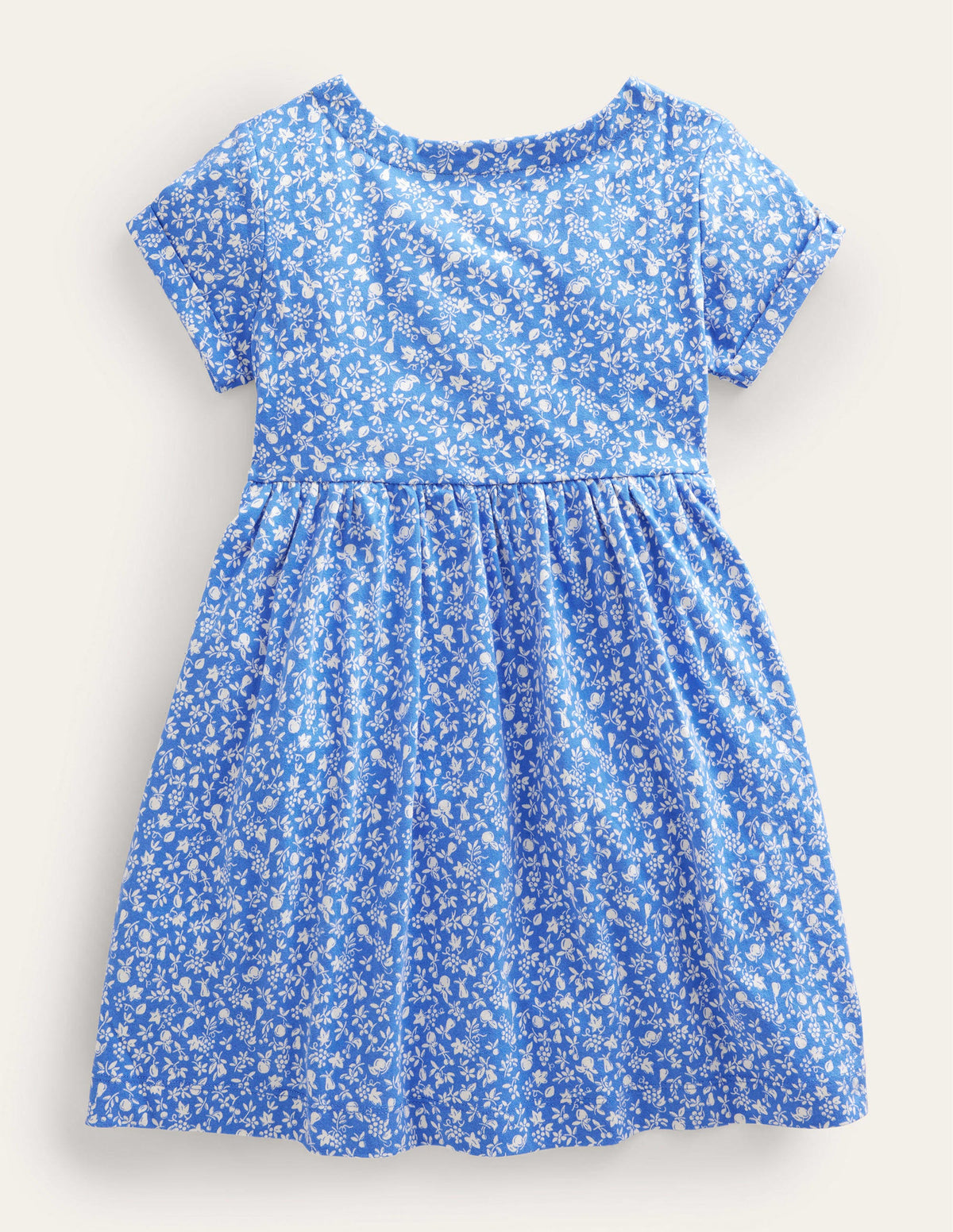 Robe fun en jersey à manches courtes-Verger bleu Penzance - Image 2