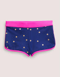 Patterned Swim Shorts-Harmony Blue Gold Spot