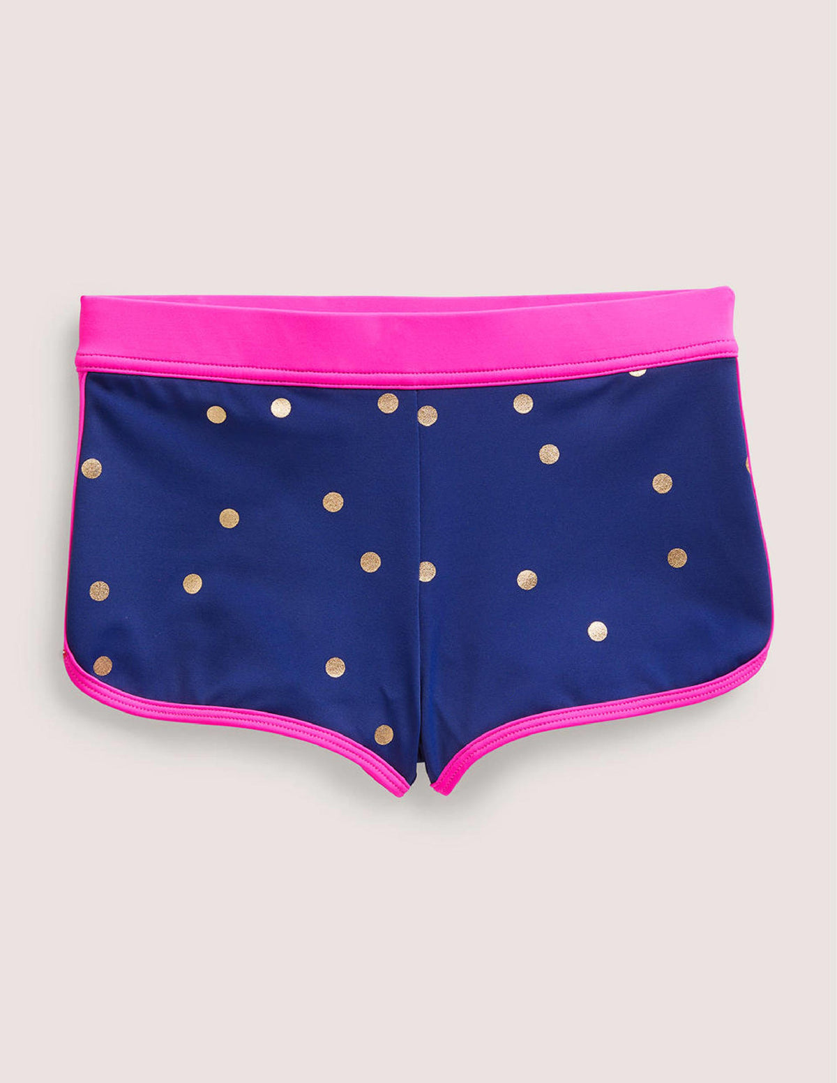 Patterned Swim Shorts-Harmony Blue Gold Spot - Image 1