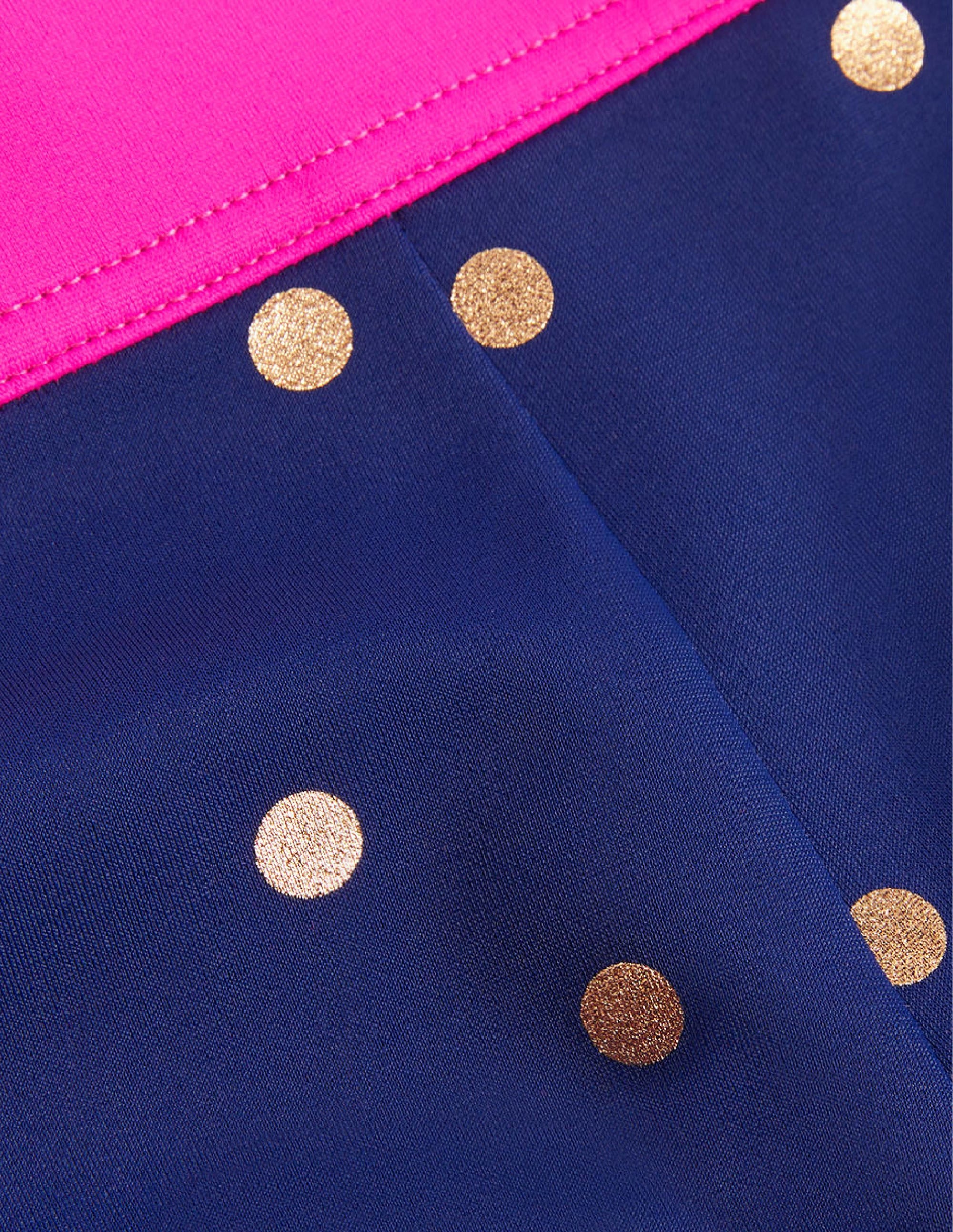 Patterned Swim Shorts-Harmony Blue Gold Spot - Image 3