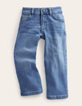 Jean droit évasé-Denim clair