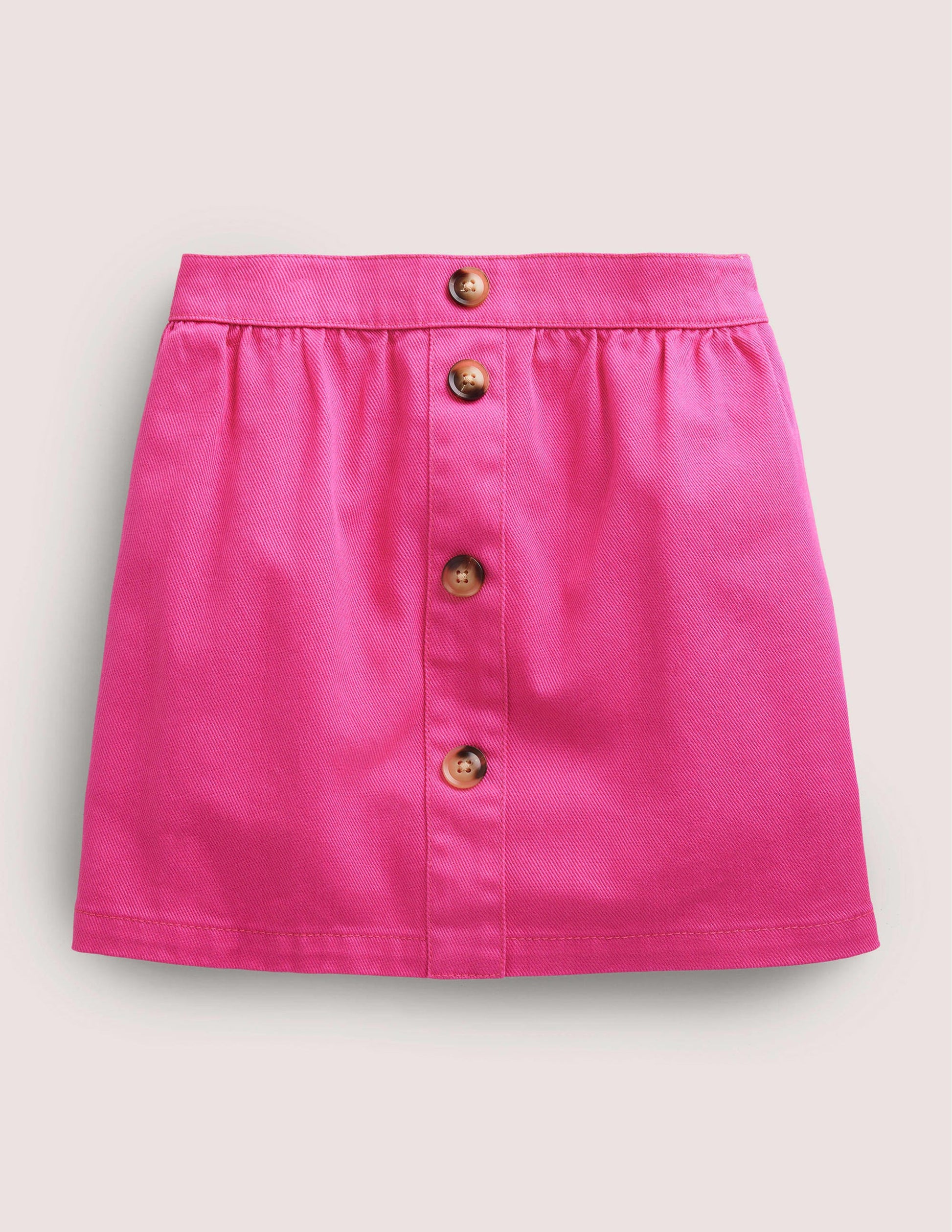 Jeansrock mit Knopfleiste-Rosarot-1