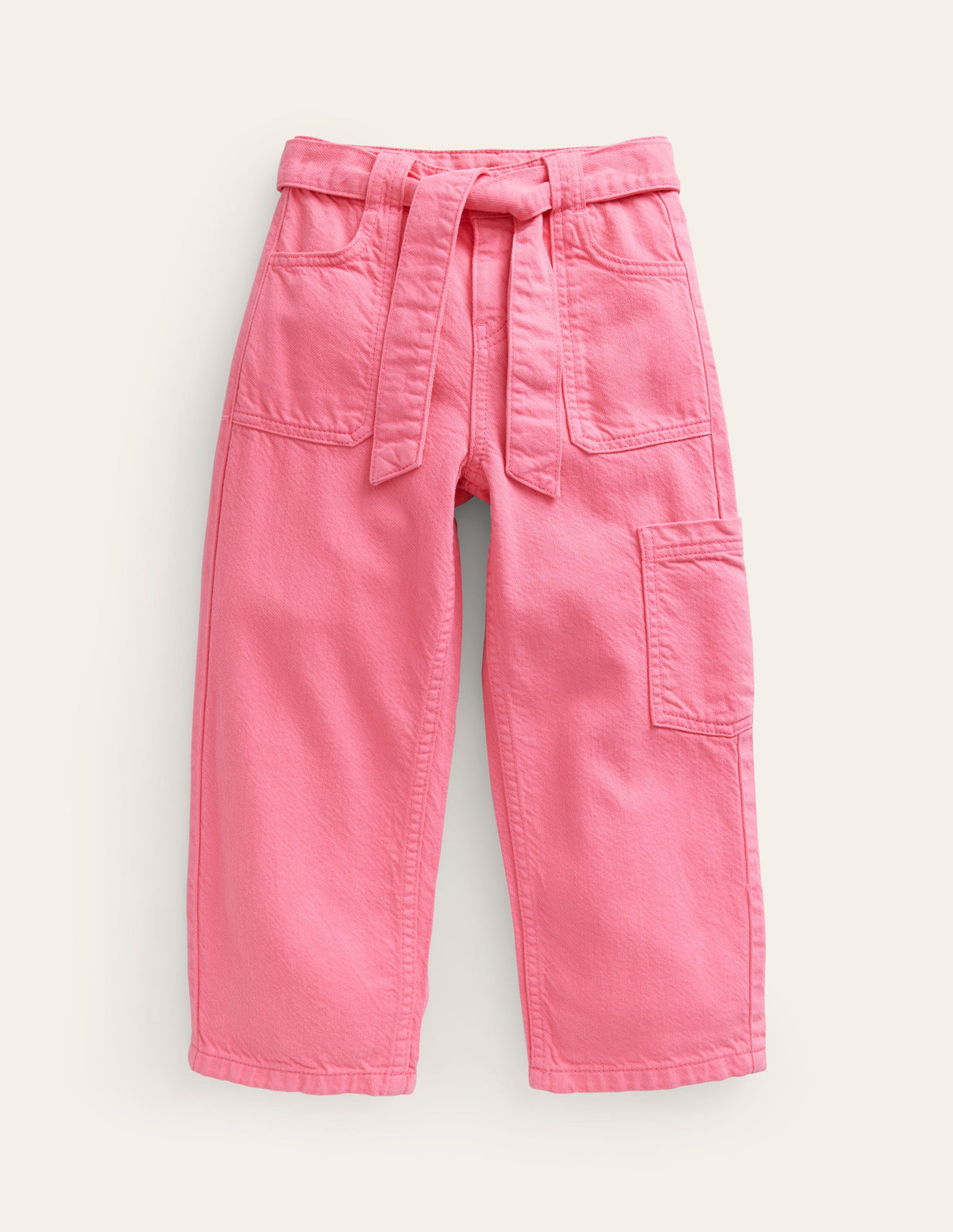 Pantalon cargo noué à la taille-Orchidée séduisante-1