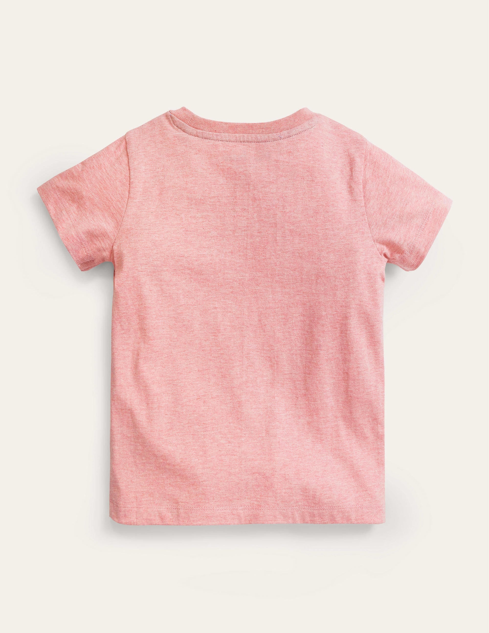 T-shirt avec poche à motif-Chat rose pêche - Image 2