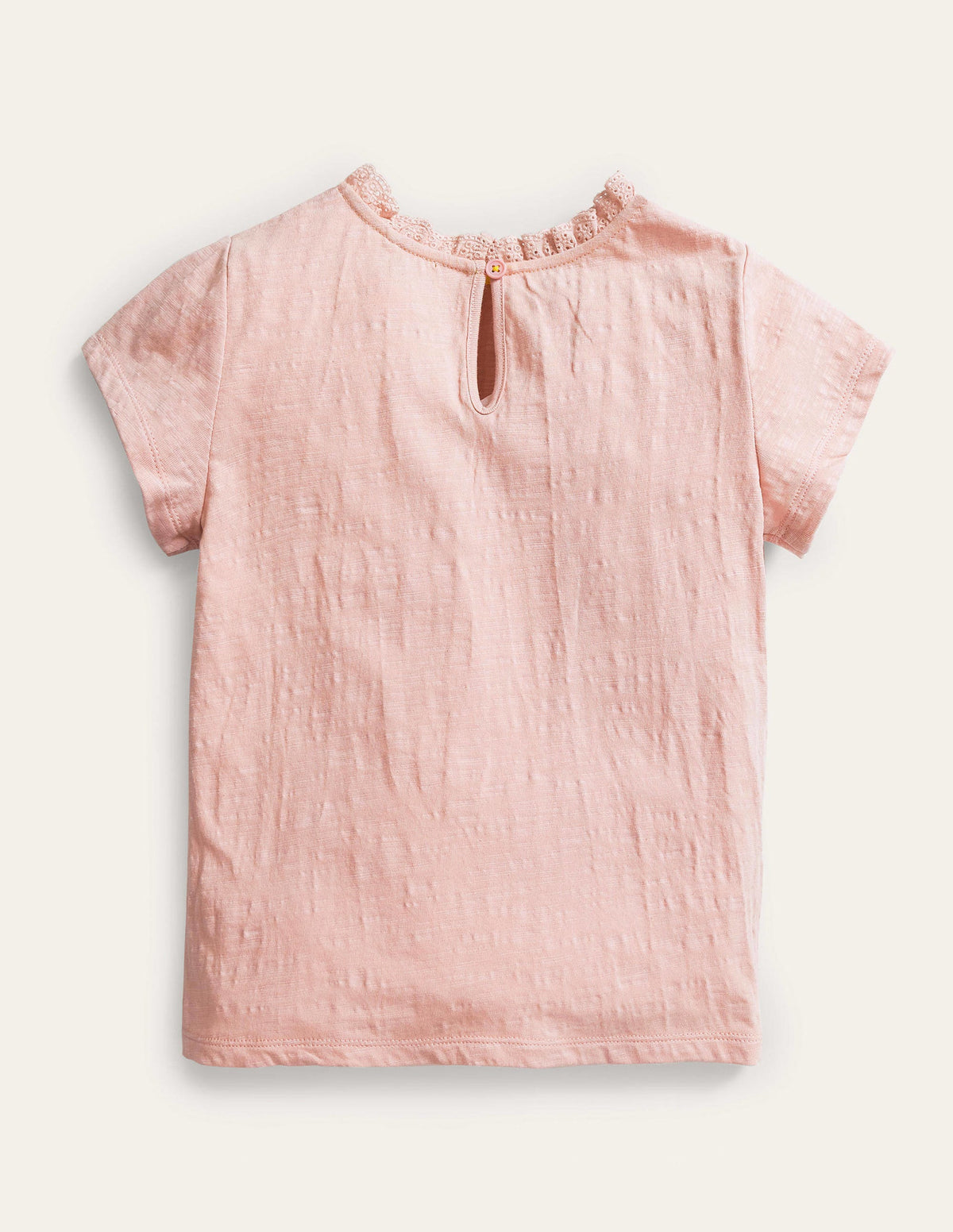 T-Shirt mit Lochstickereitasche-Delfinrosa-2