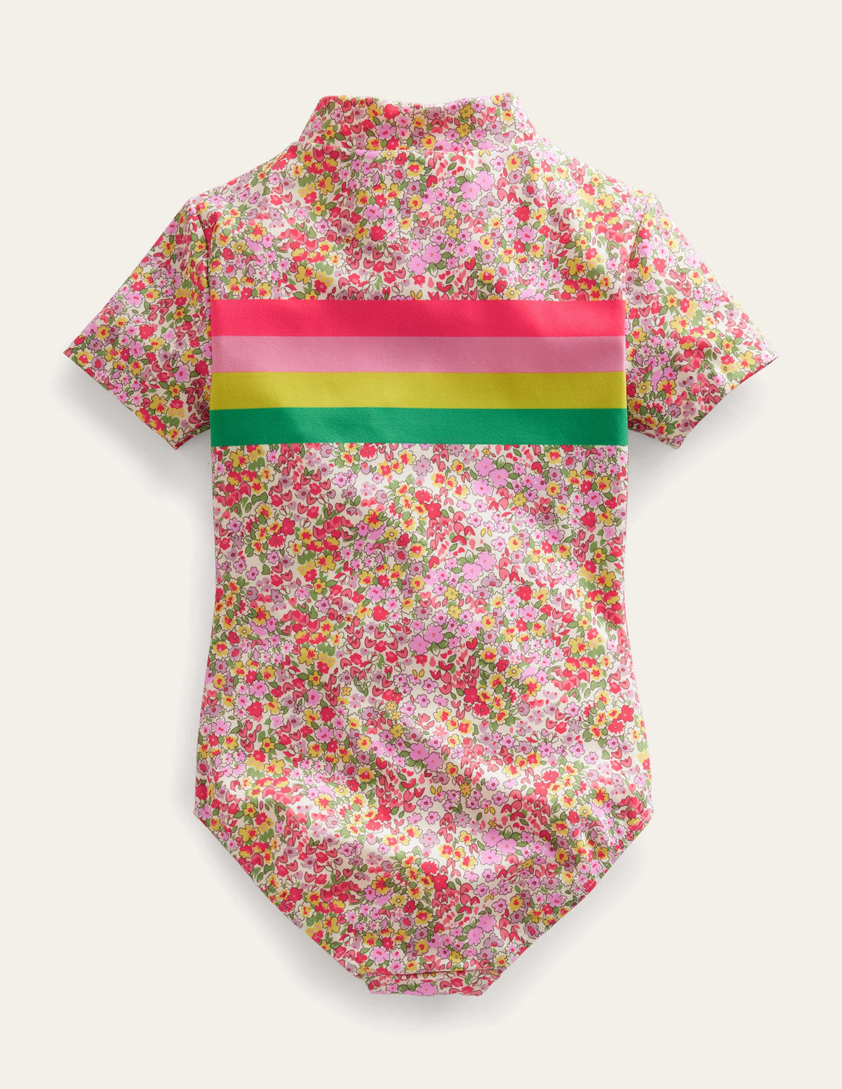 Kurzärmeliger Badeanzug-Frühlingsblumen - Image 2