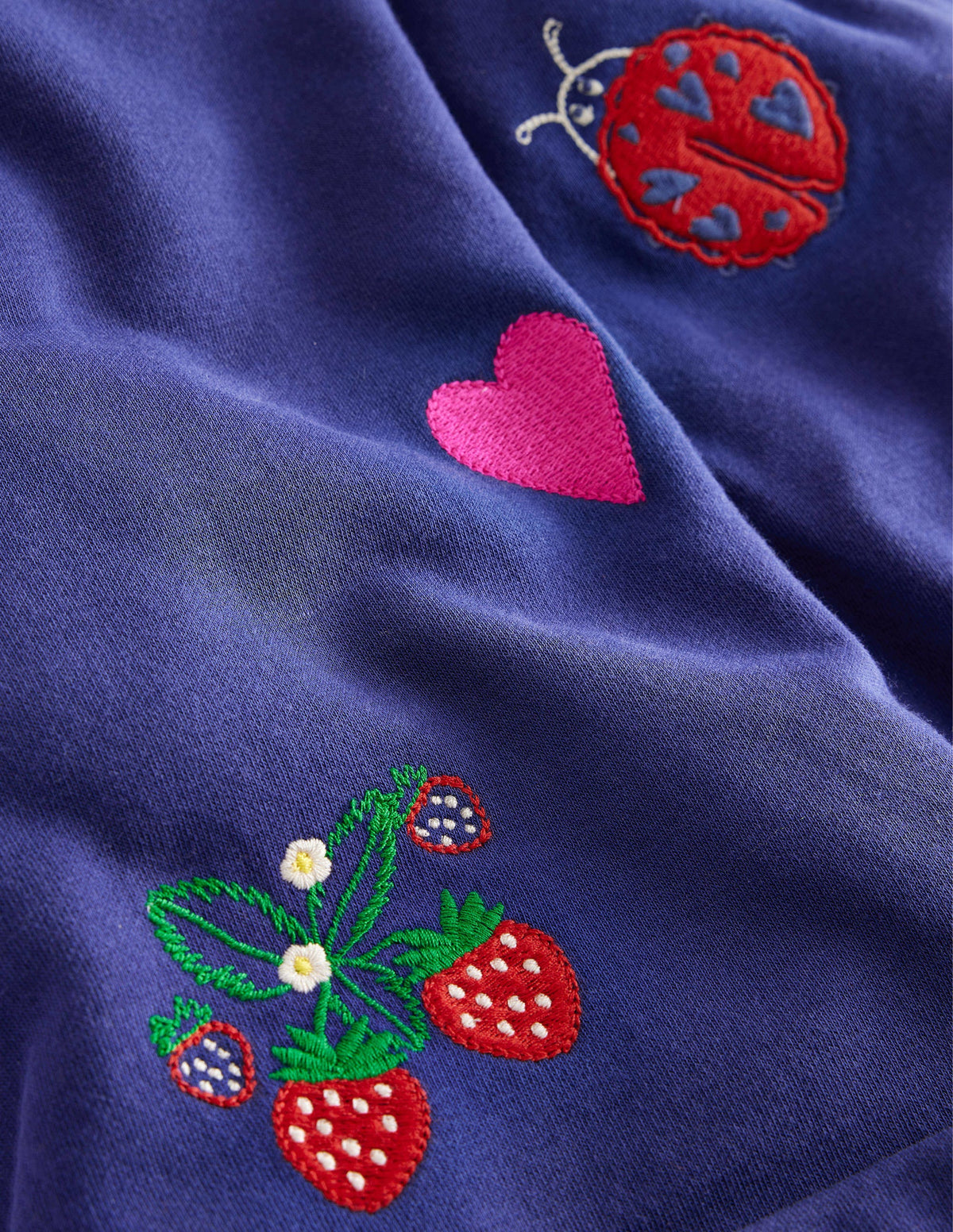 Bestickte Hose mit weitem Bein-Segelblau - Image 3