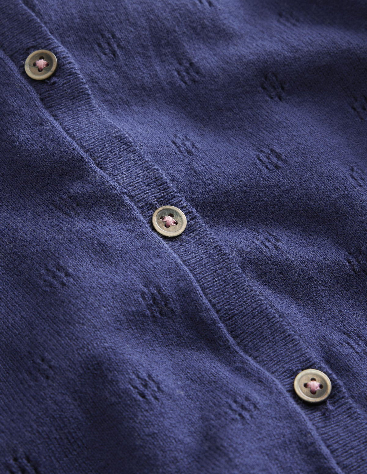 Baumwollkaschmircardigan-Schuluniform-Navy - Image 3