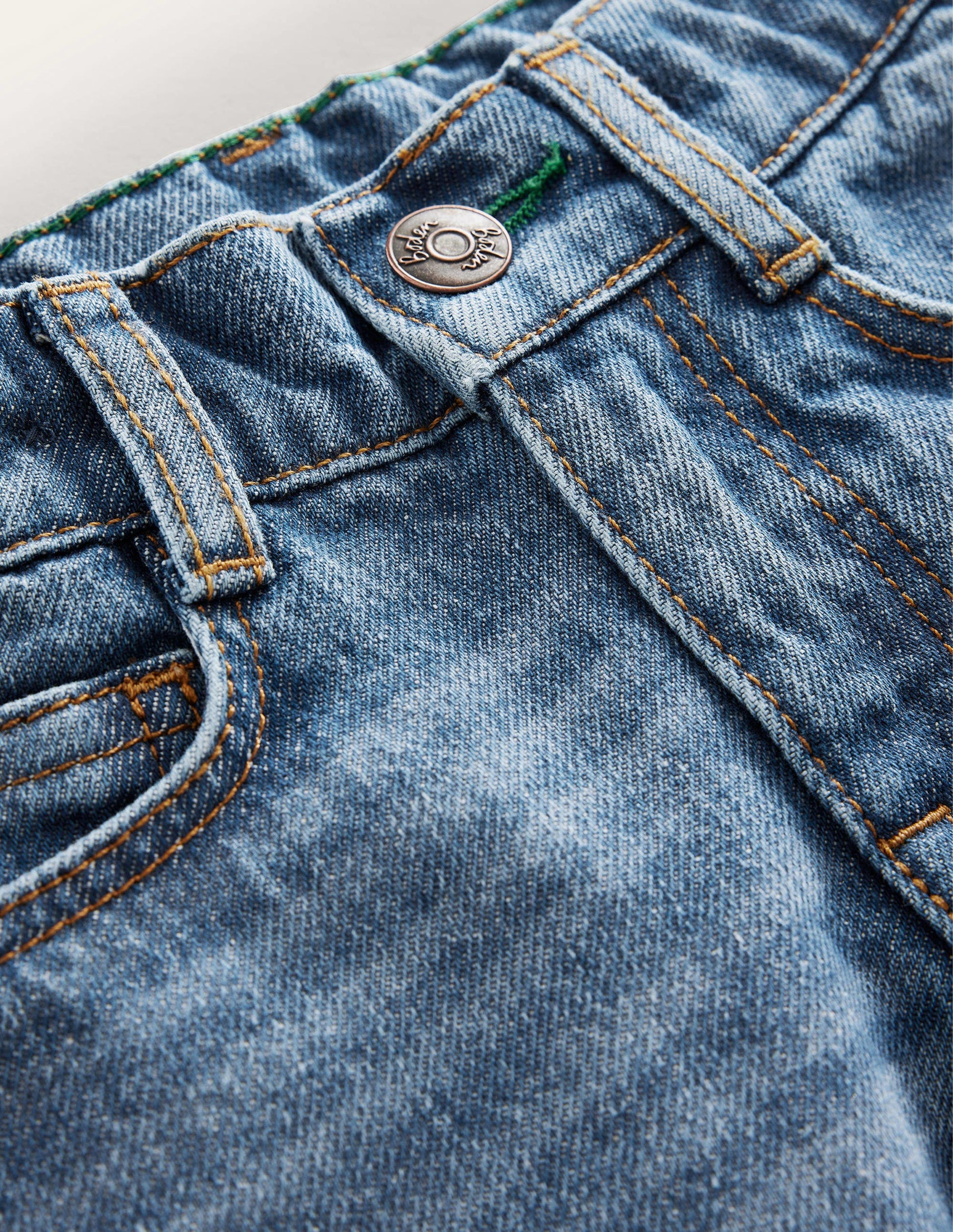 Jeans mit Bündchen-Helles Vintageblau, Gewaschen-3