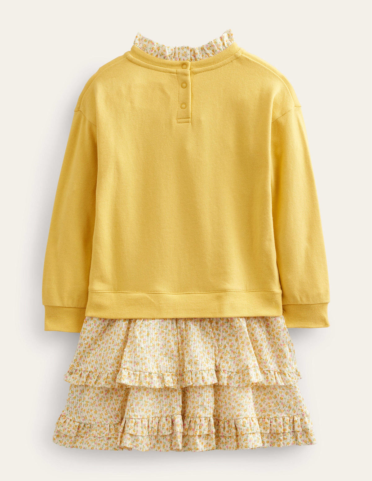 Sweatkleid aus einer Webmischung-Süßes Honiggelb - Image 2