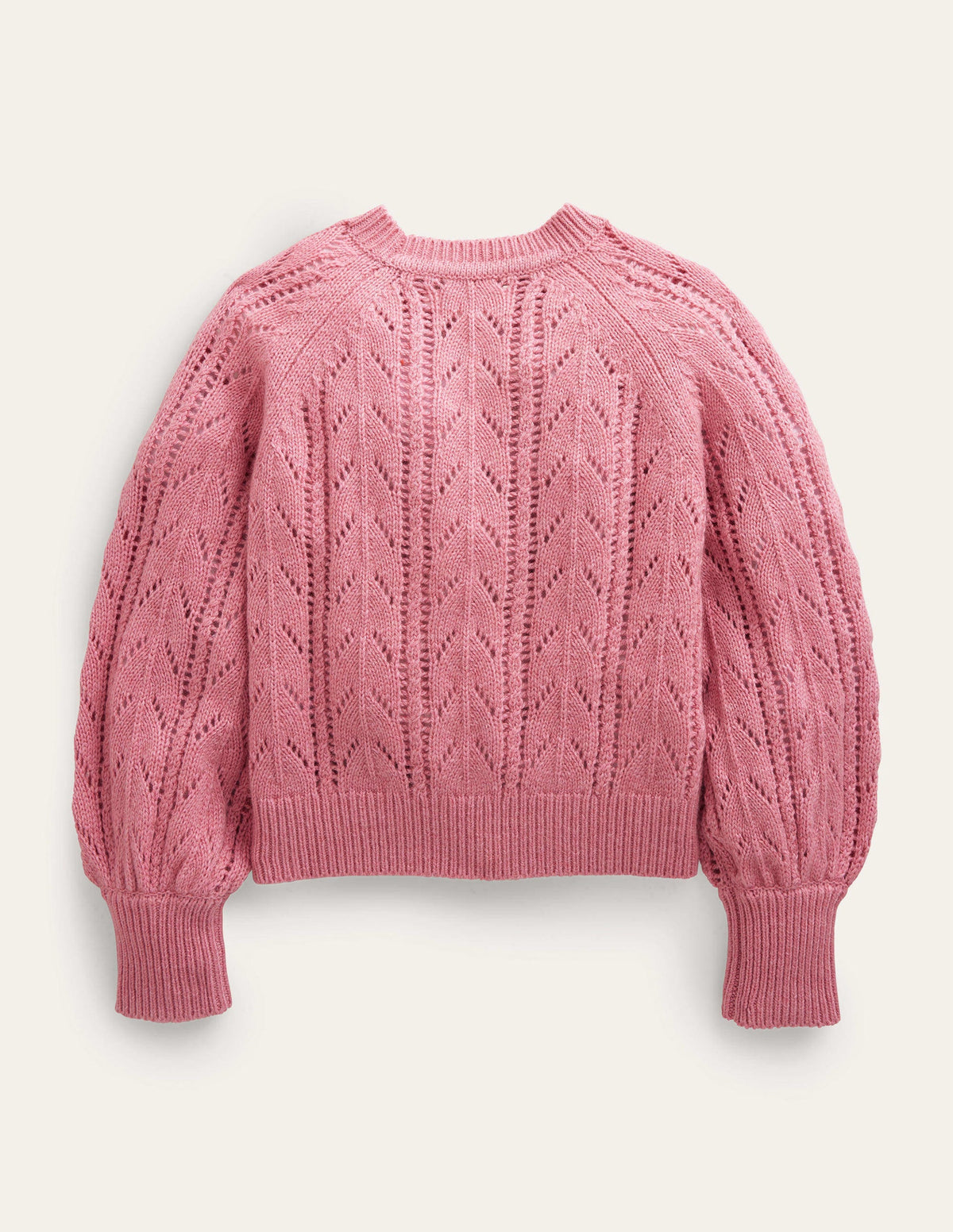 Lockerer strukturierter Pullover-Mandelblütenrosa-2