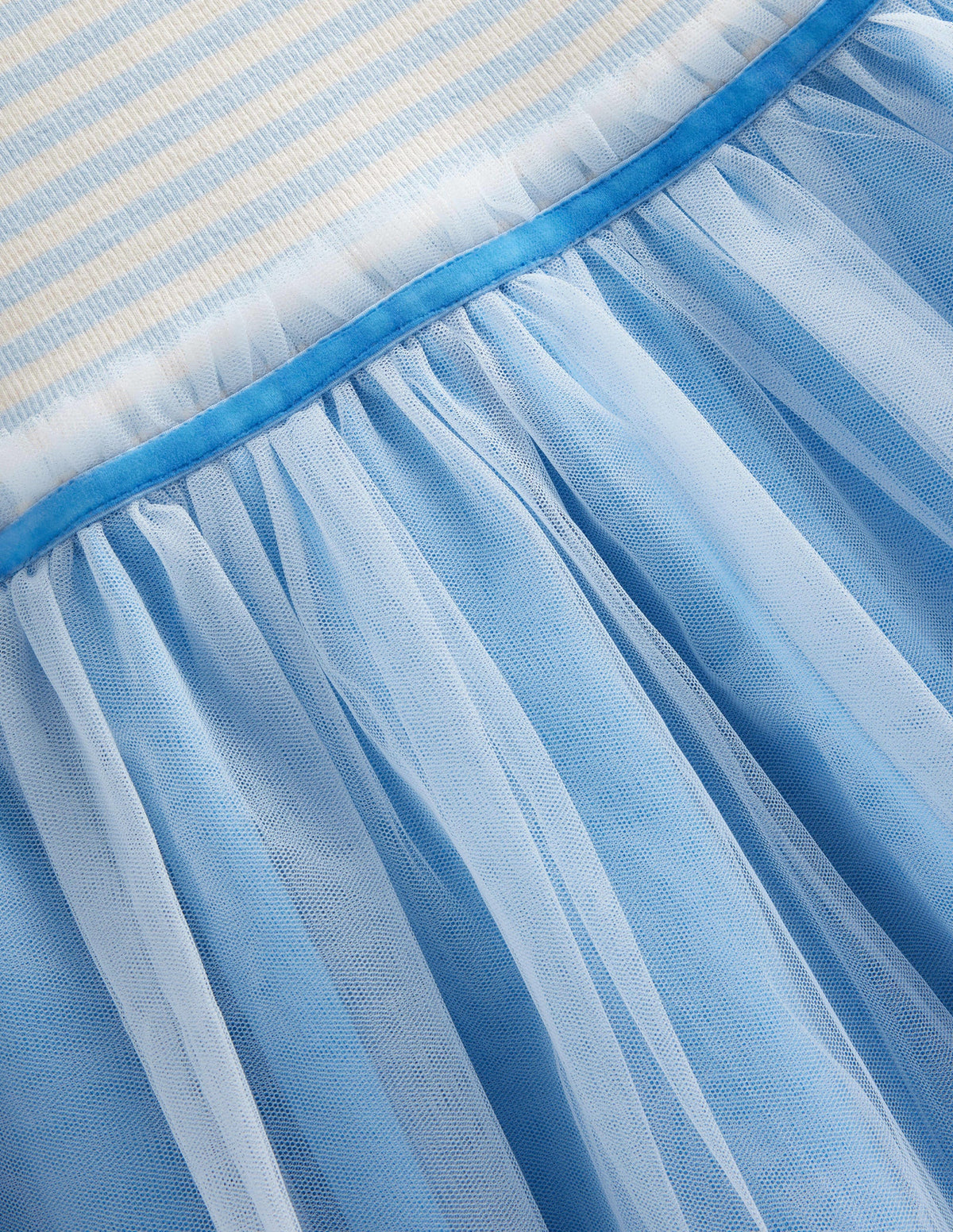 Kleid aus Jersey-Tüll-Mix-Provence-Blau-3
