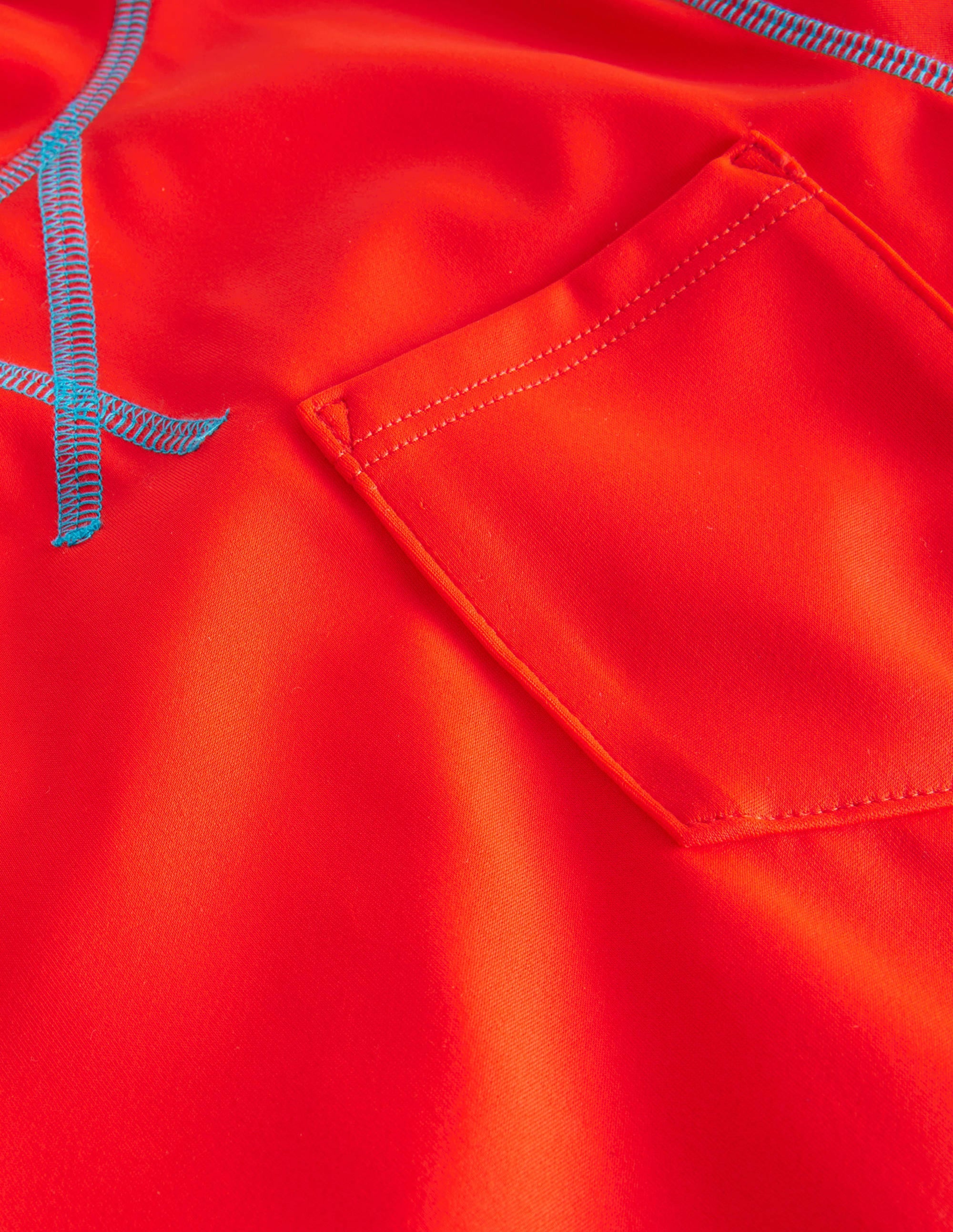 Kurzärmliges Badeshirt-Feuerrot - Image 3