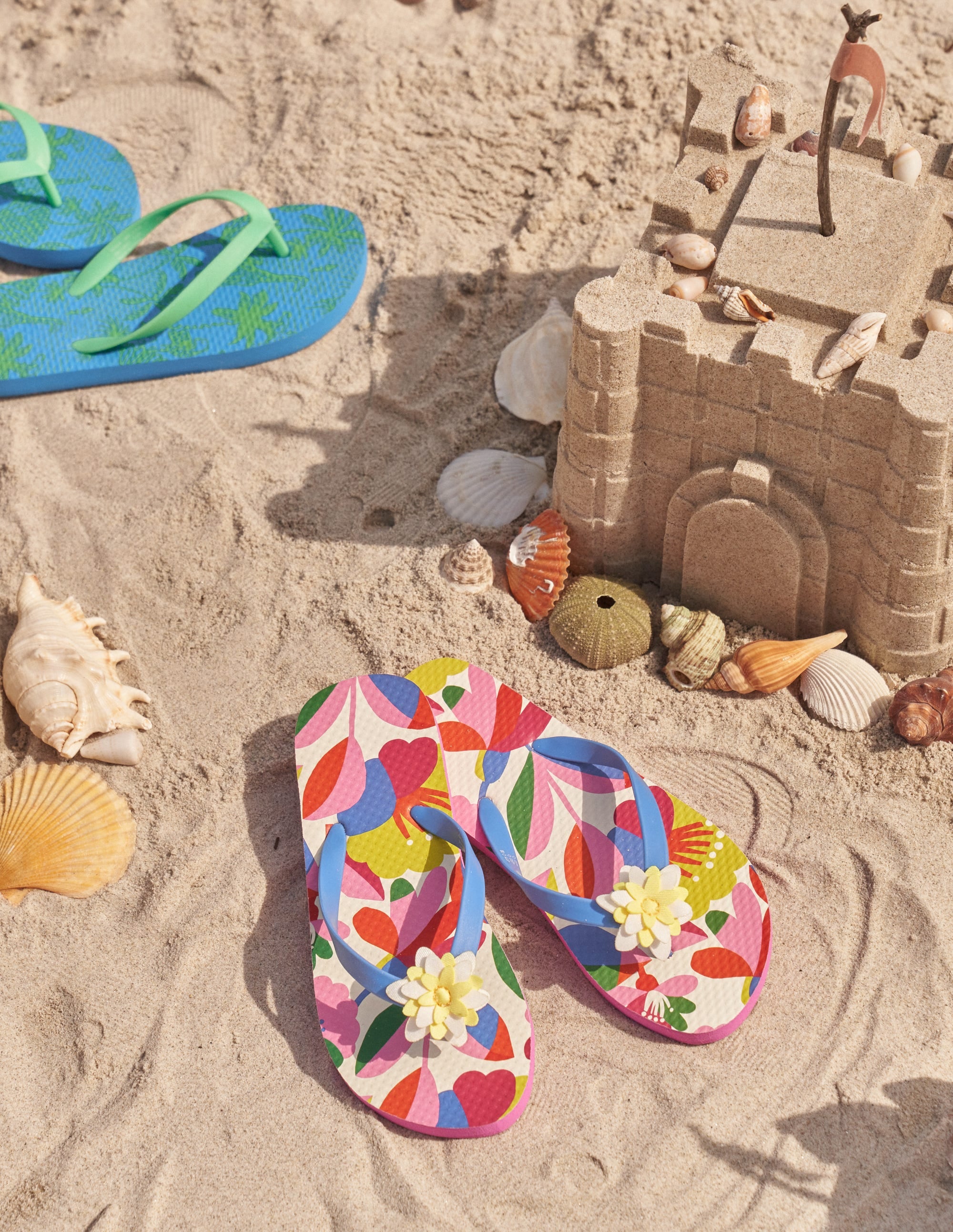 Flip-Flops (Mädchen)-Bunt Blumenmuster - Image 4
