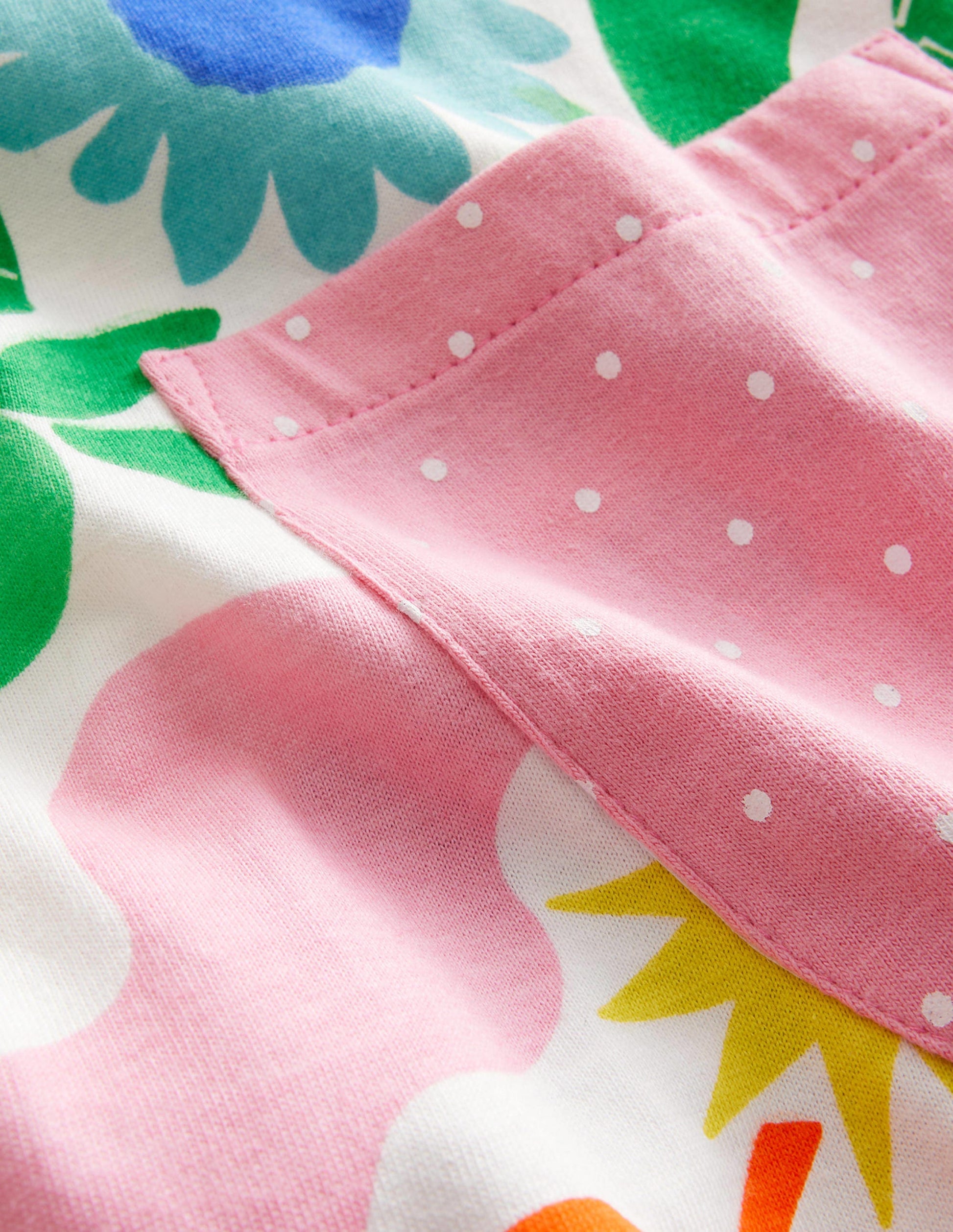 Short-sleeved Printed Tunic-Multi Holiday Floral-3