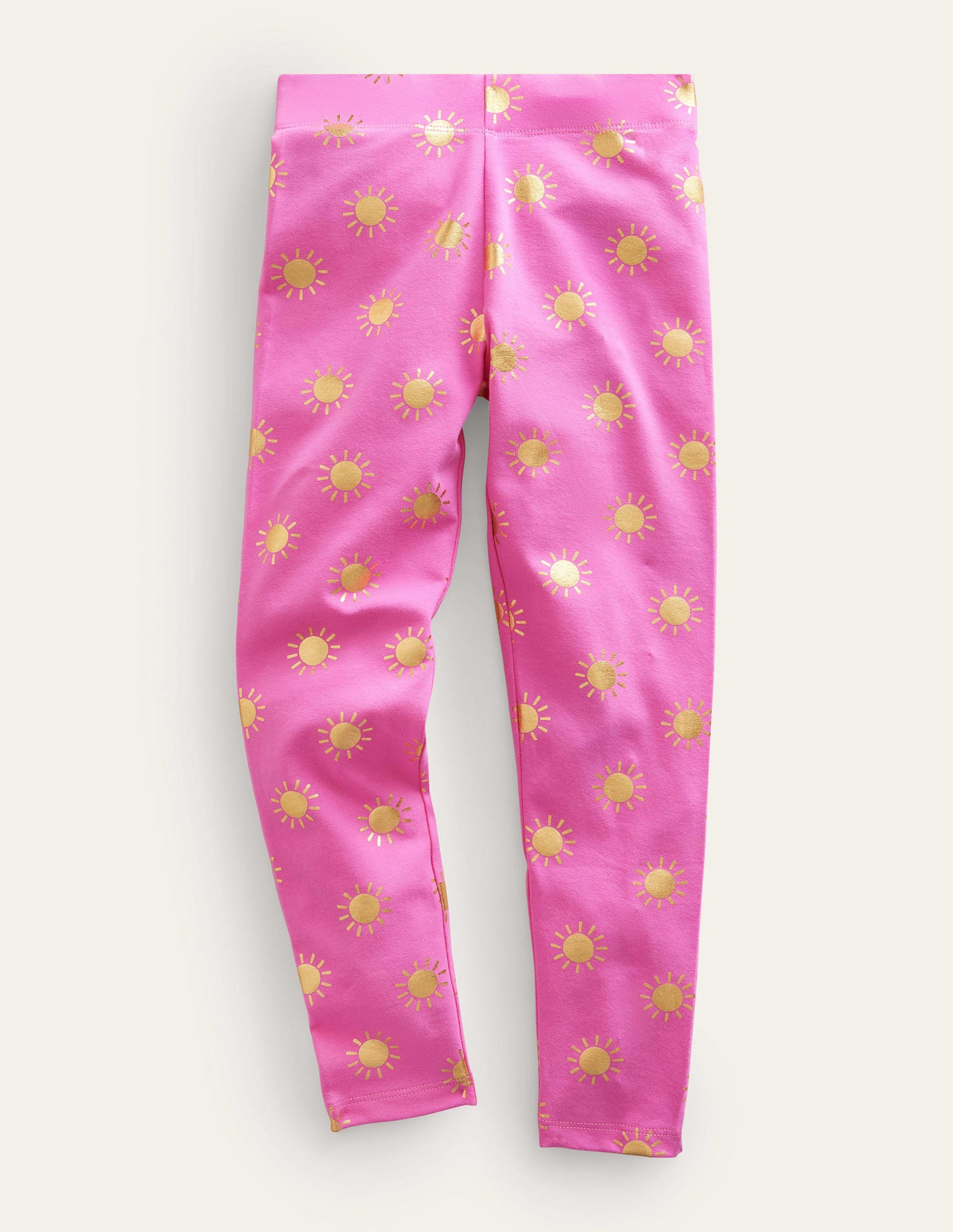 Legging fun-Rose bonheur/soleils dorés - Image 1