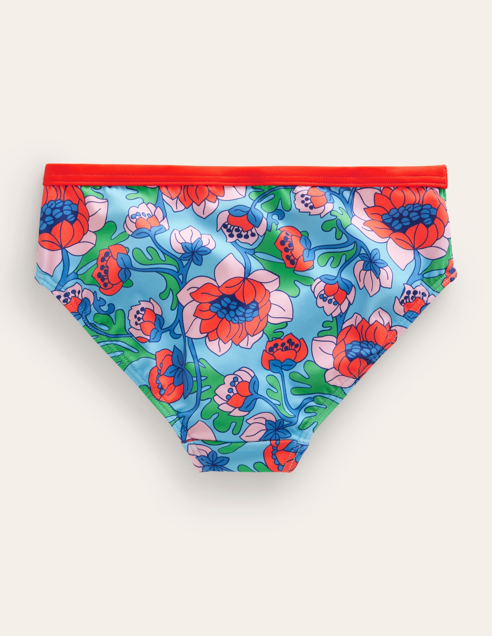 Bas de bikini à motif-Motif floral Spring Time coquelicot rouge - Image 2