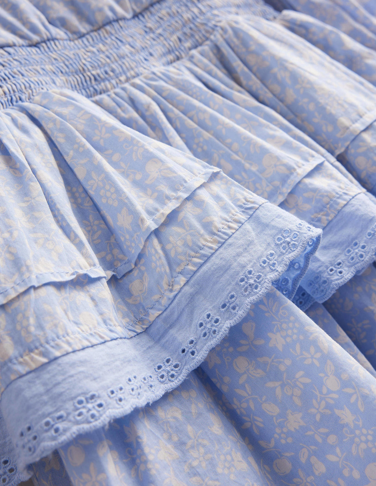 Webkleid mit Spitze-Vergissmeinnichtblau - Image 3
