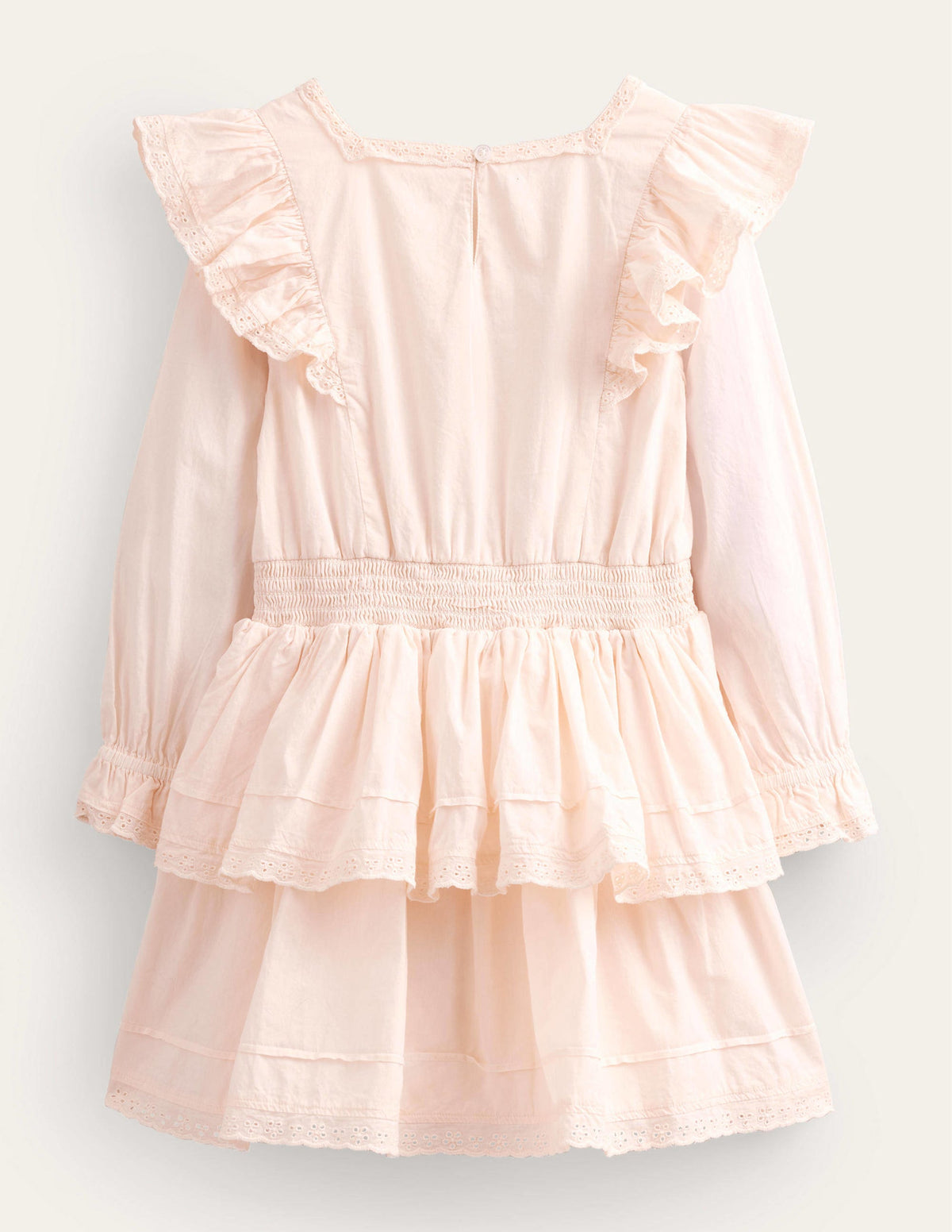 Webkleid mit Spitze-Naturweiß-2