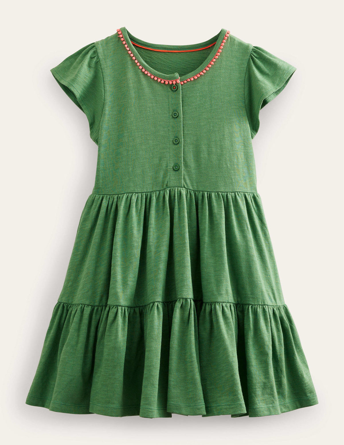 Jersey Twirly Dress-Safari Green-1
