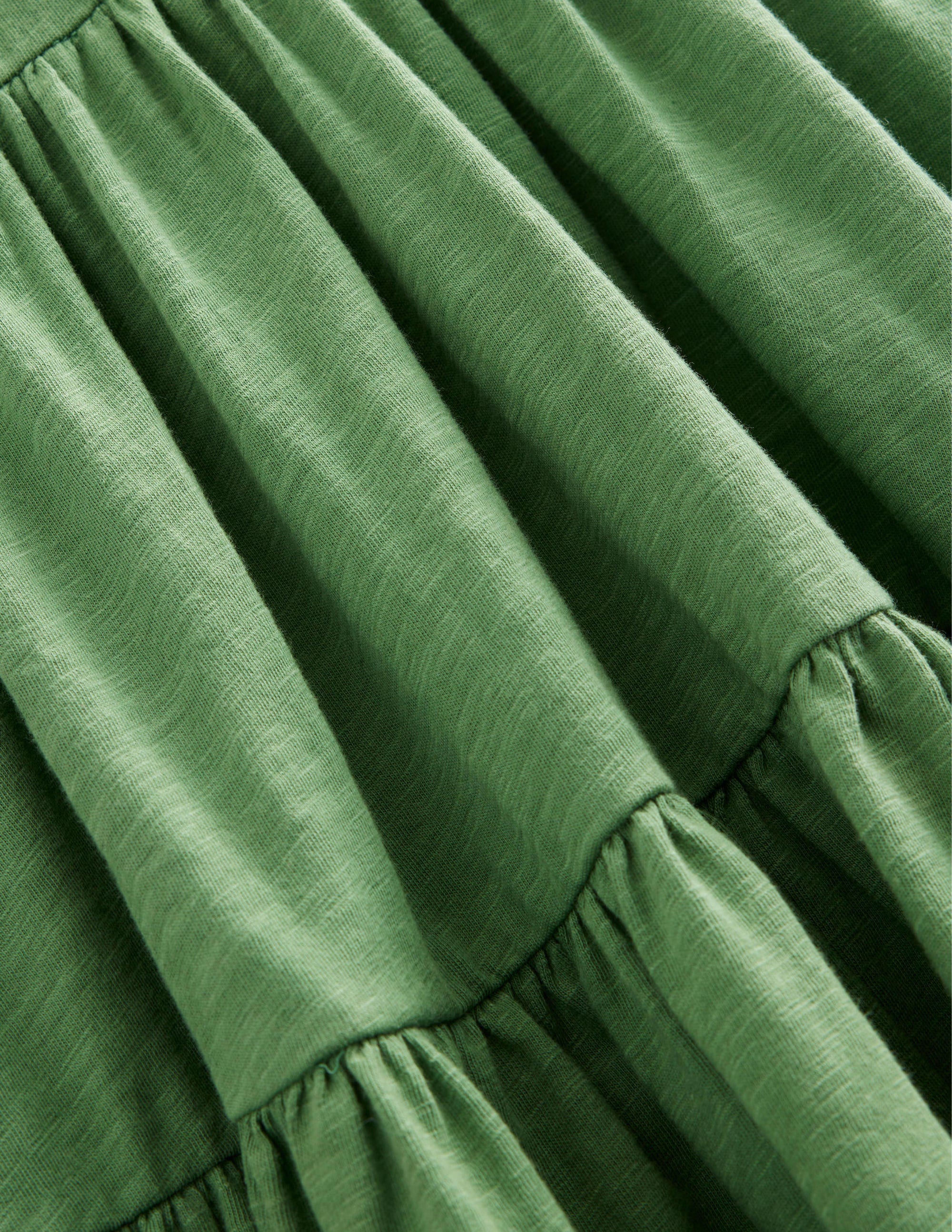 Jersey Twirly Dress-Safari Green - Image 3