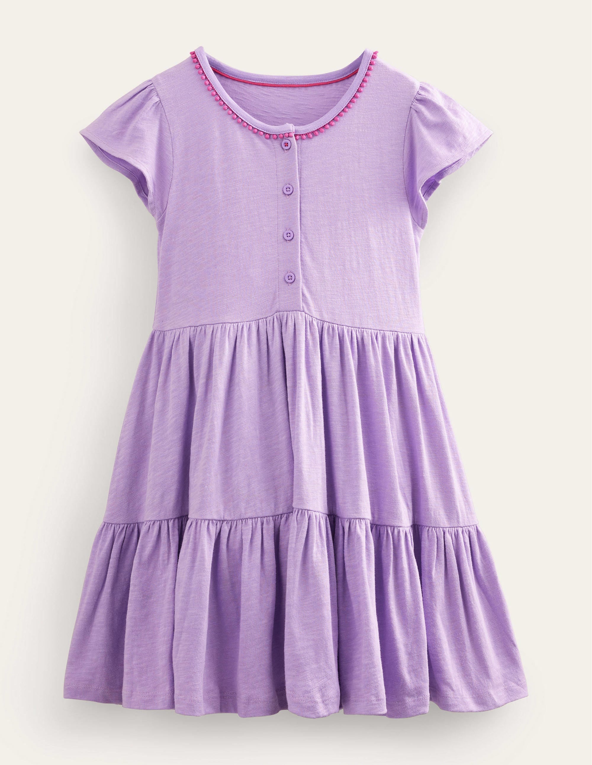 Jerseykleid mit Tellerrock-Lavendel - Image 1