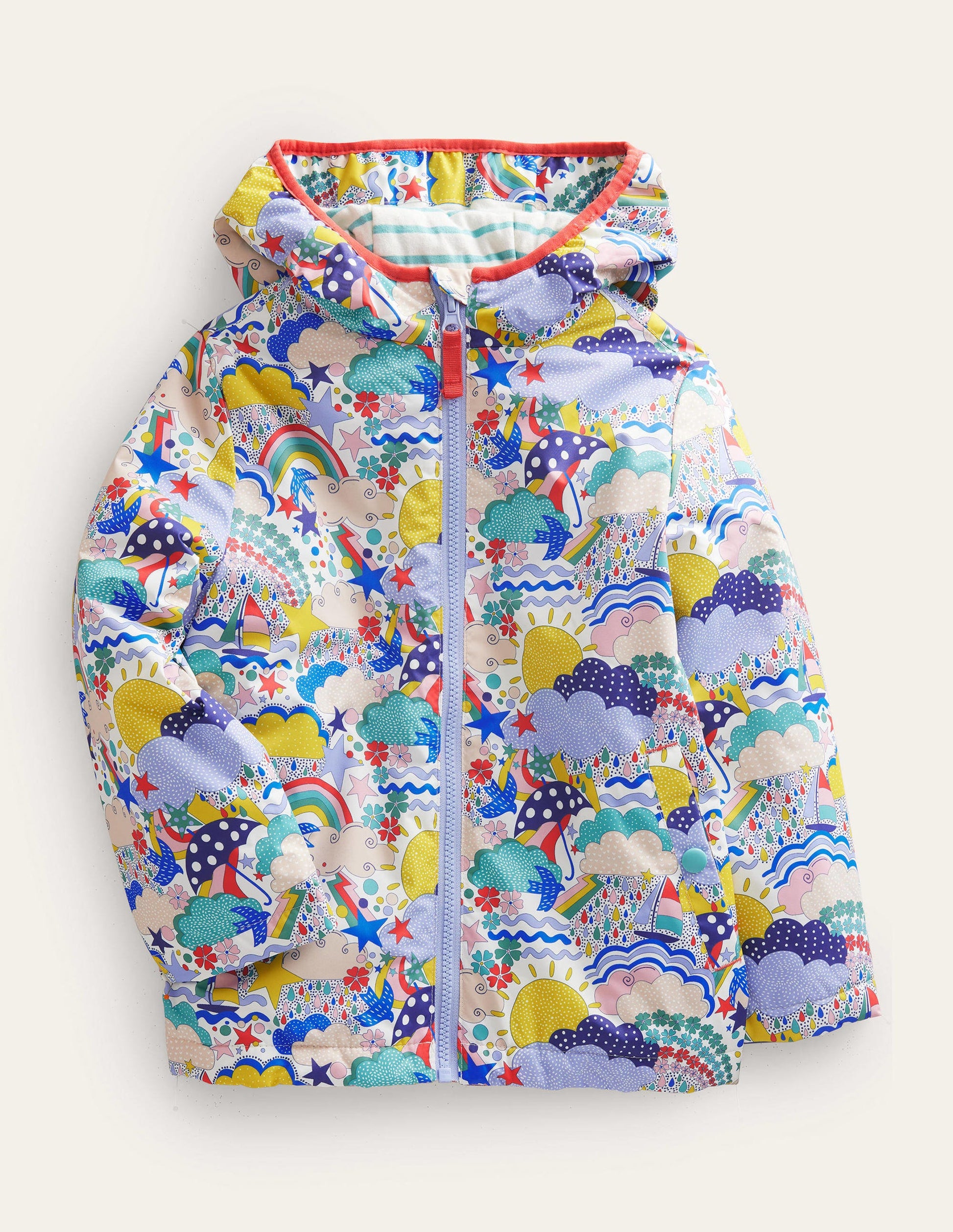 Jersey Lined Anorak-Ivory Multi Weather-1