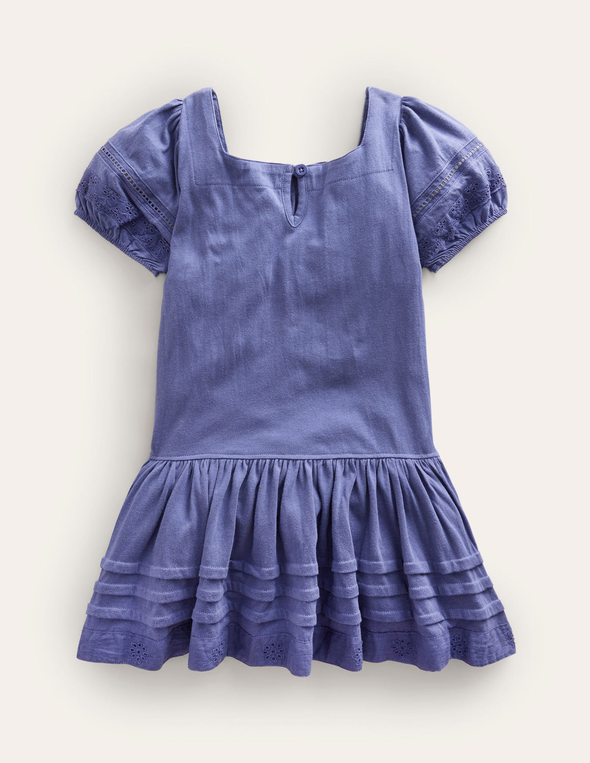Kleid mit tiefer Taille-Sanftes Segelblau - Image 2