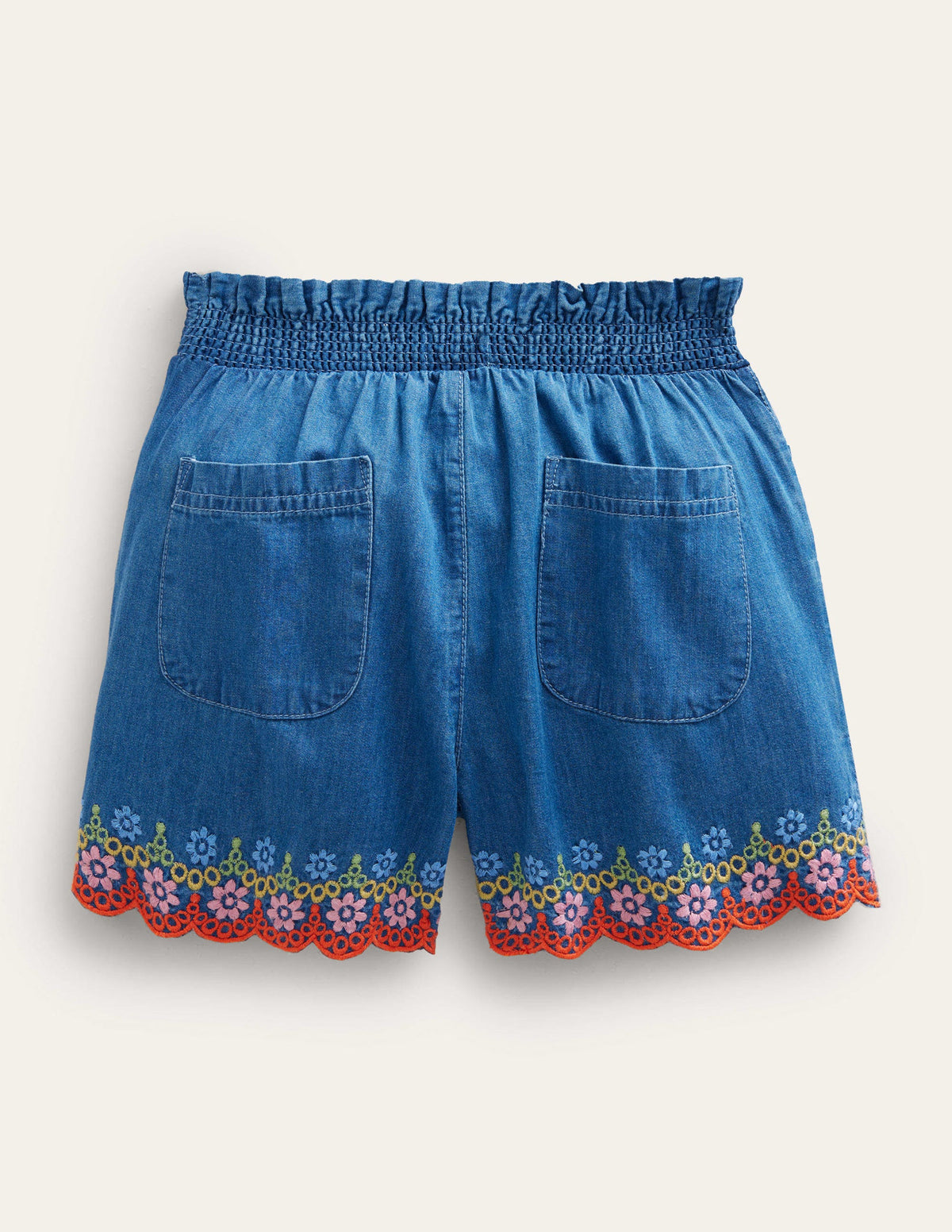 Bestickte Culotte-Denim, Stickerei-2