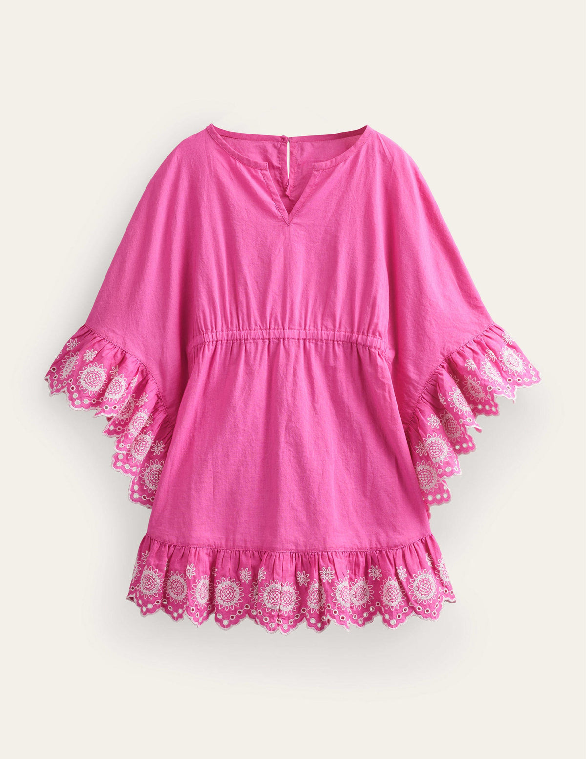 Caftan brodé-Rose bonheur - Image 1