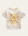T-Shirt mit Motiv-Vanille, Pasta