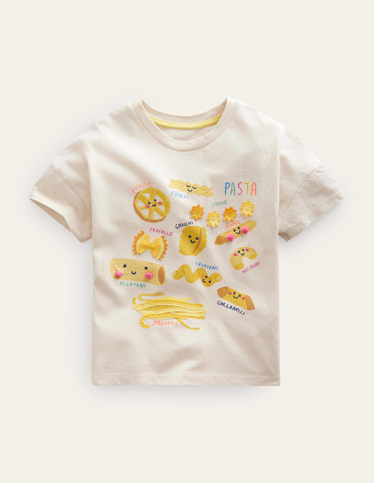 T-Shirt mit Motiv-Vanille, Pasta-1