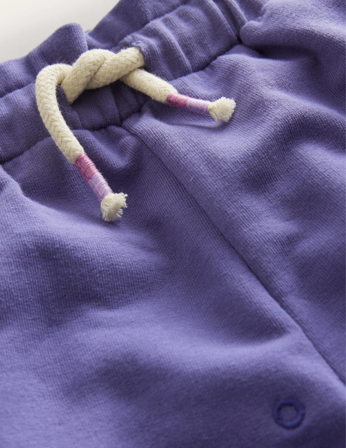 Jerseyshorts mit Lochstickerei-Sanftes Segelblau - Image 3