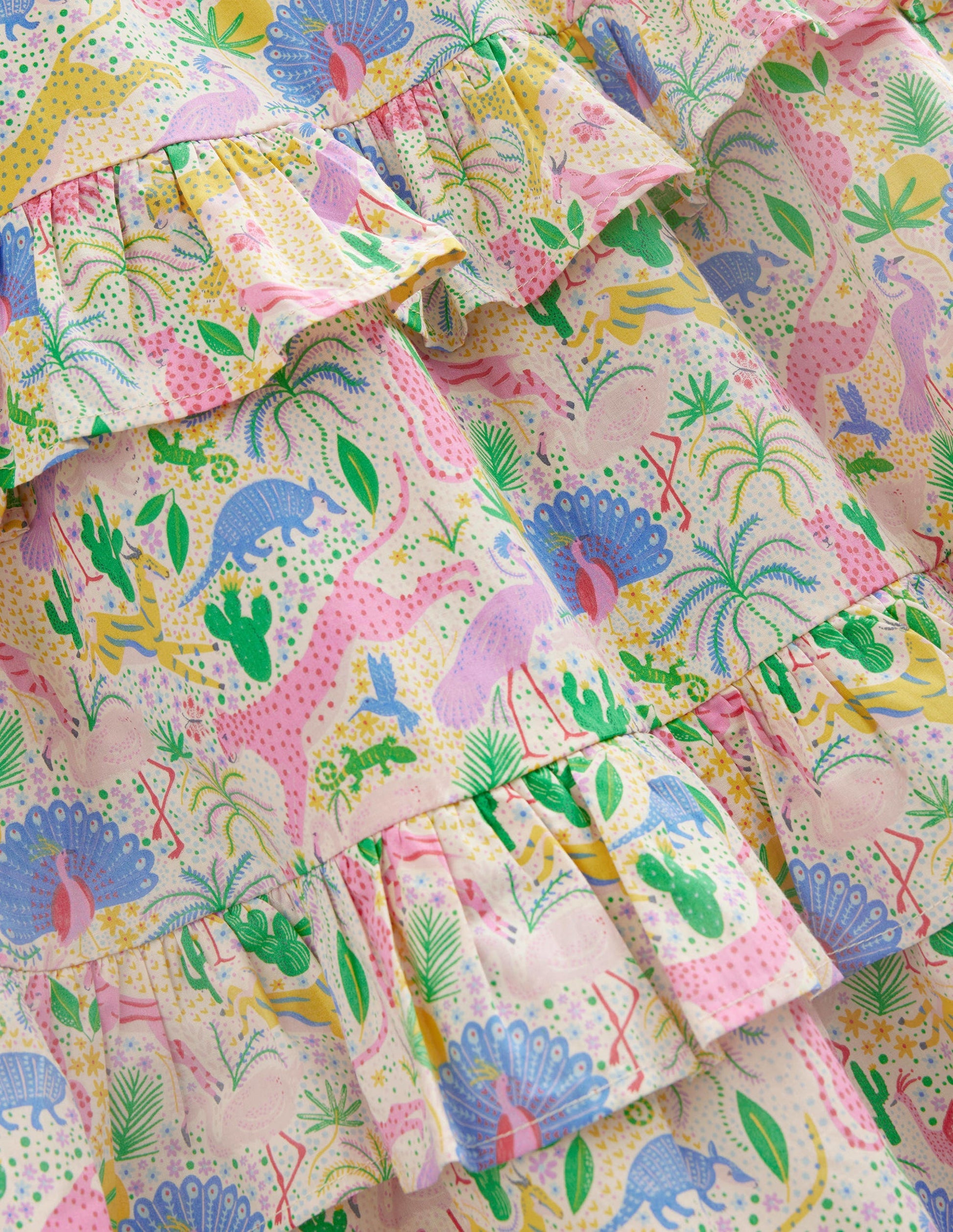 Robe longue à volants-Motif Mini désert multi-3