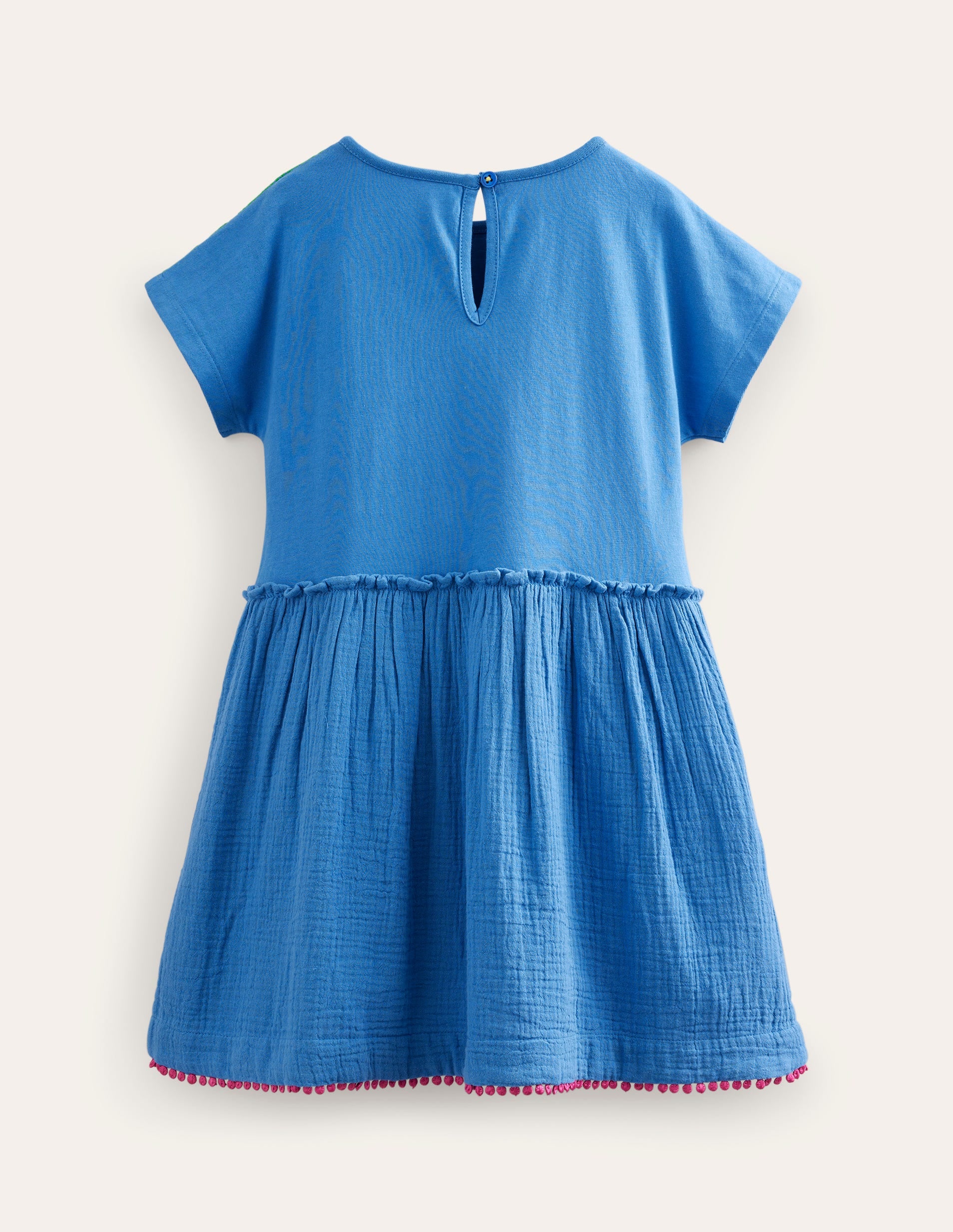 Robe tissée texturée-Bleu élisabéthain - Image 2