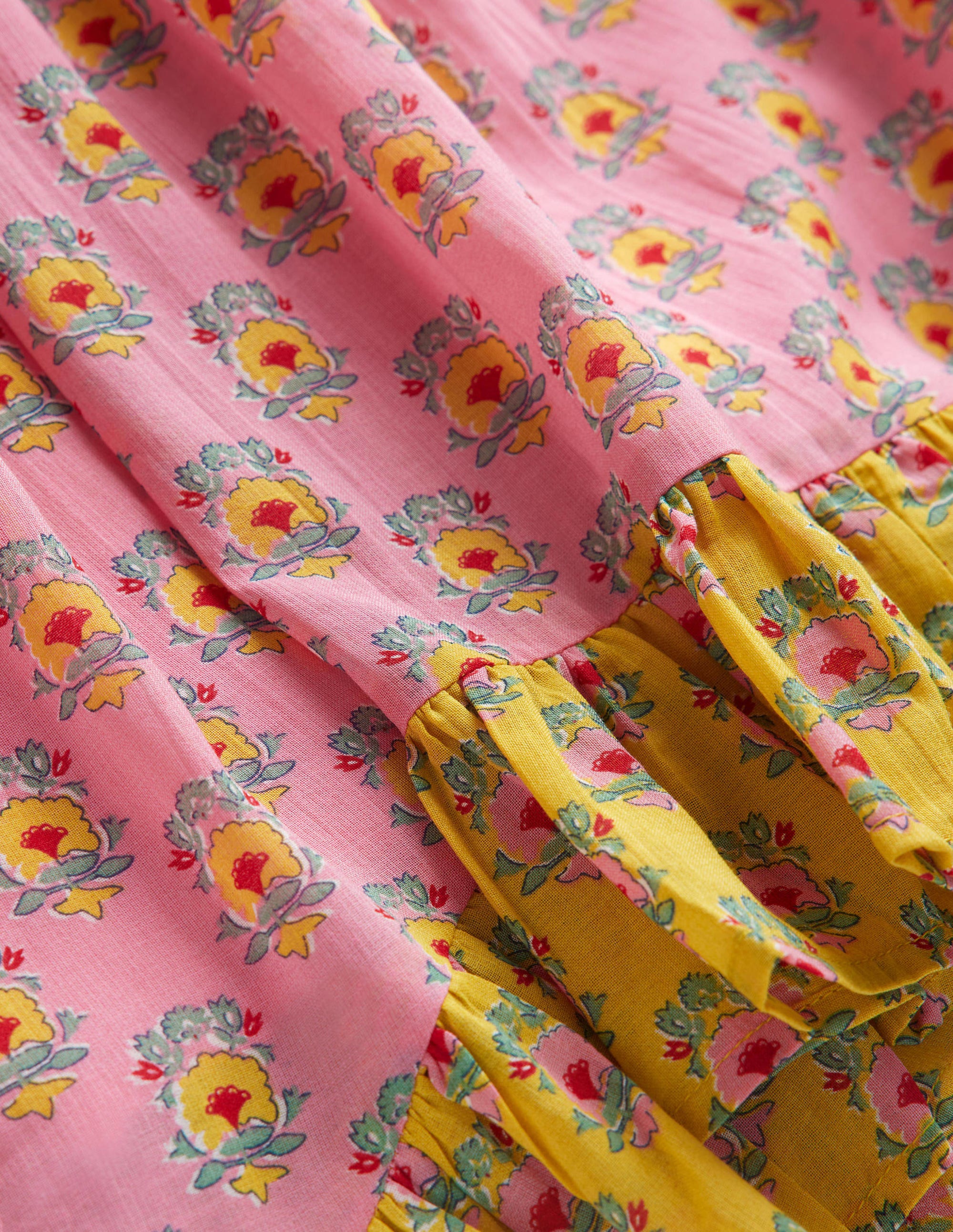 Kleid mit Zipfelsaum-Azalee, Filigrane Blümchen - Image 3