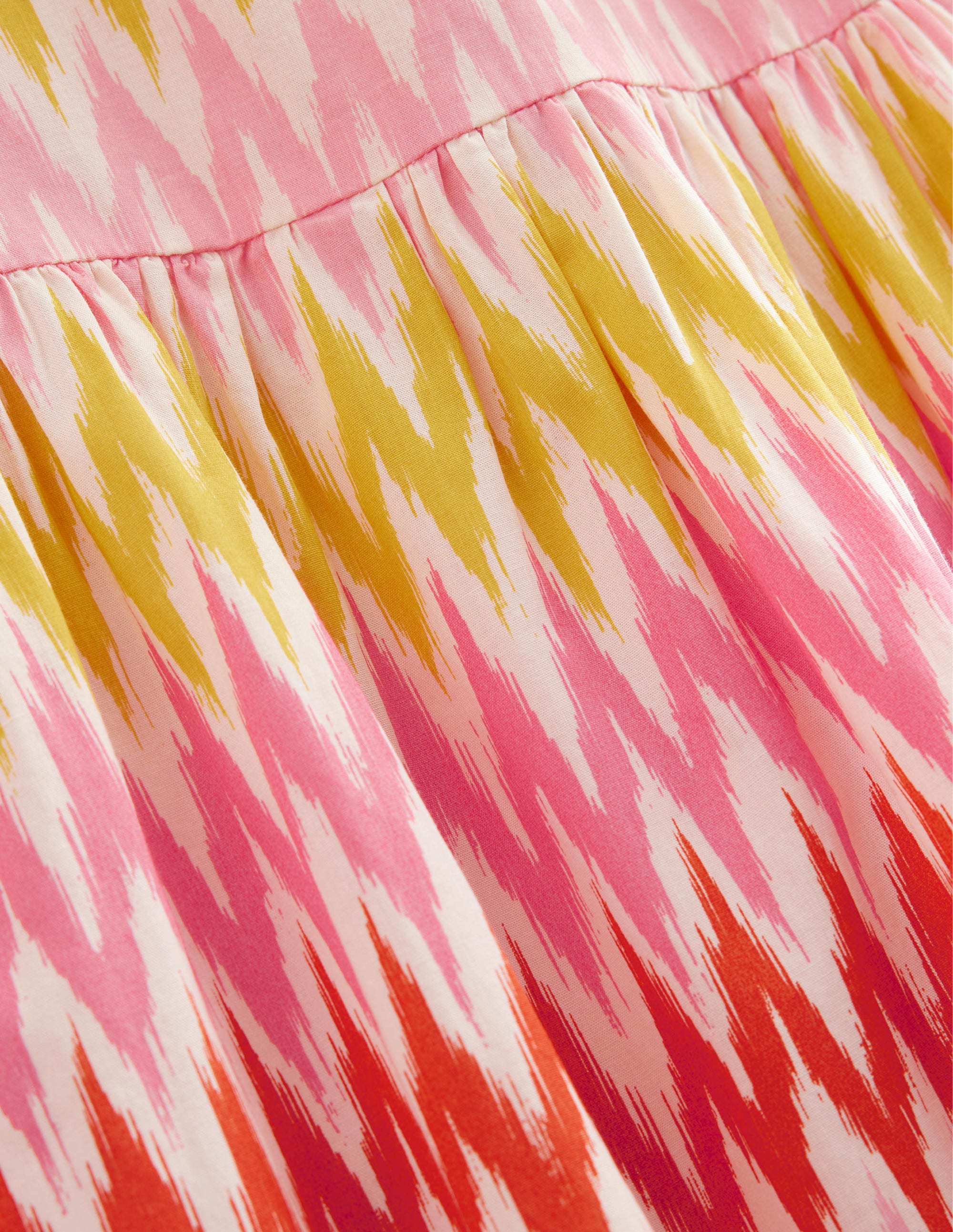 Gemustertes Webkleid-Pfirsichsorbet, Gestreift - Image 3